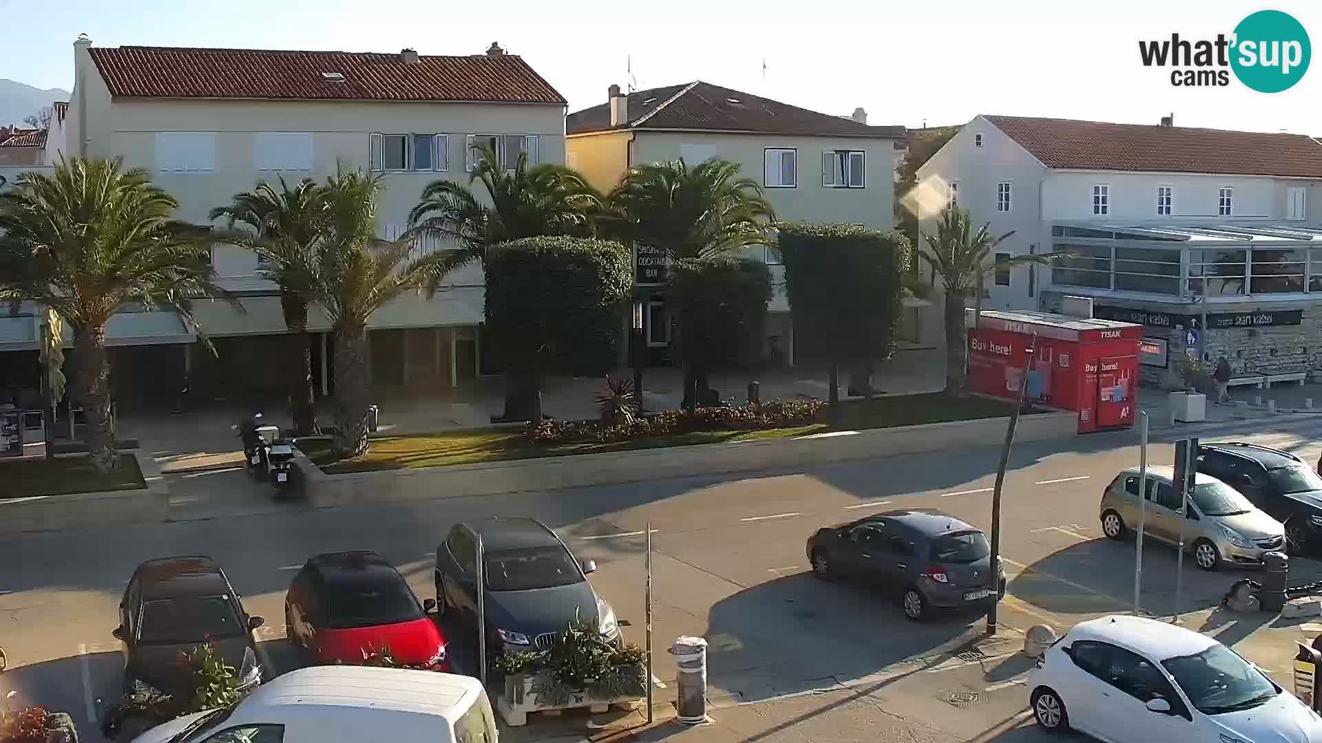 Webcam Novalja seaside promenade