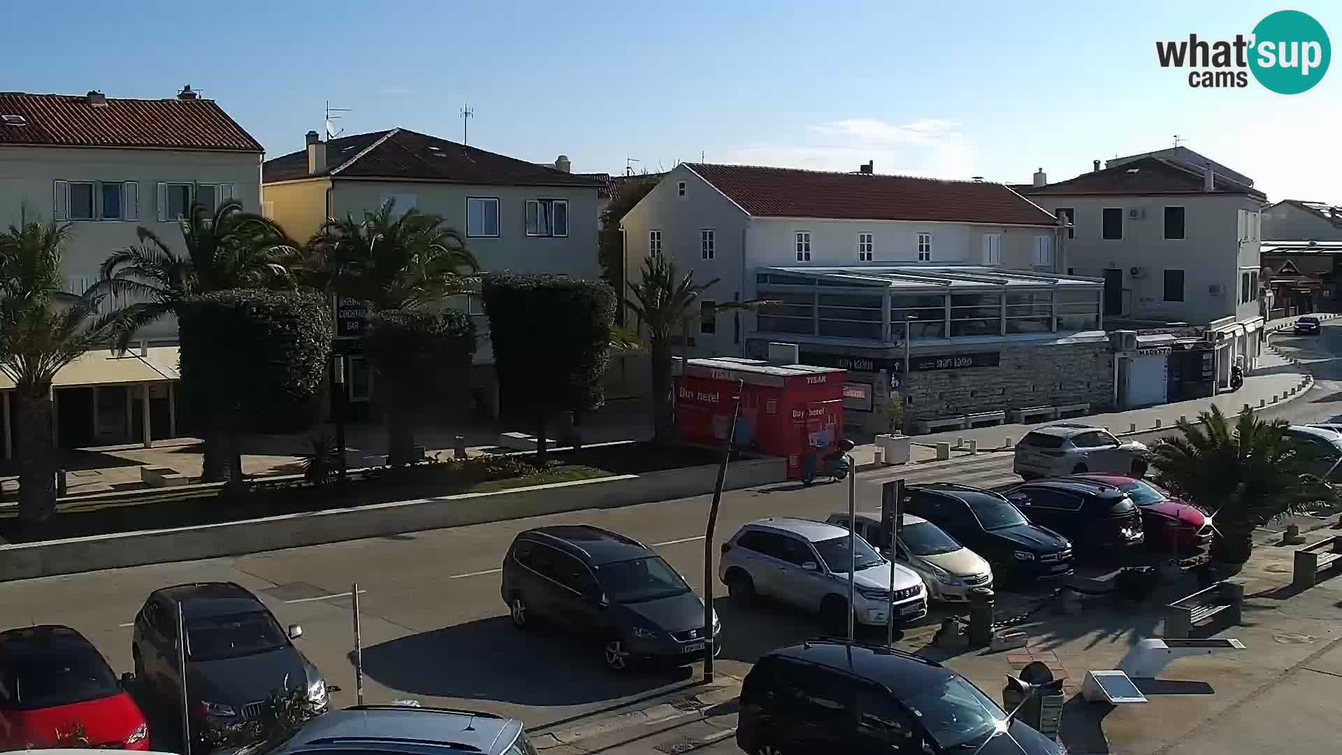 Webcam Novalja seaside promenade