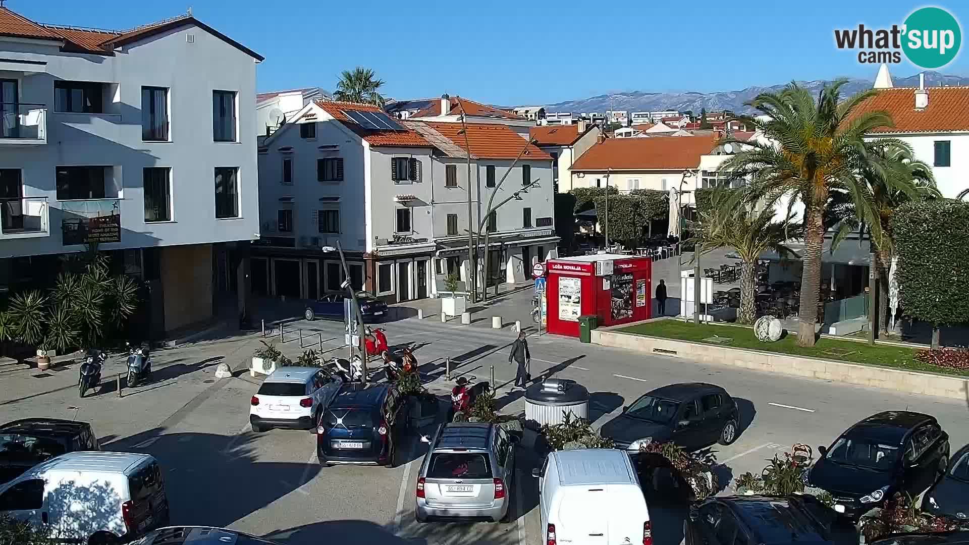 Web kamera Novalja promenada