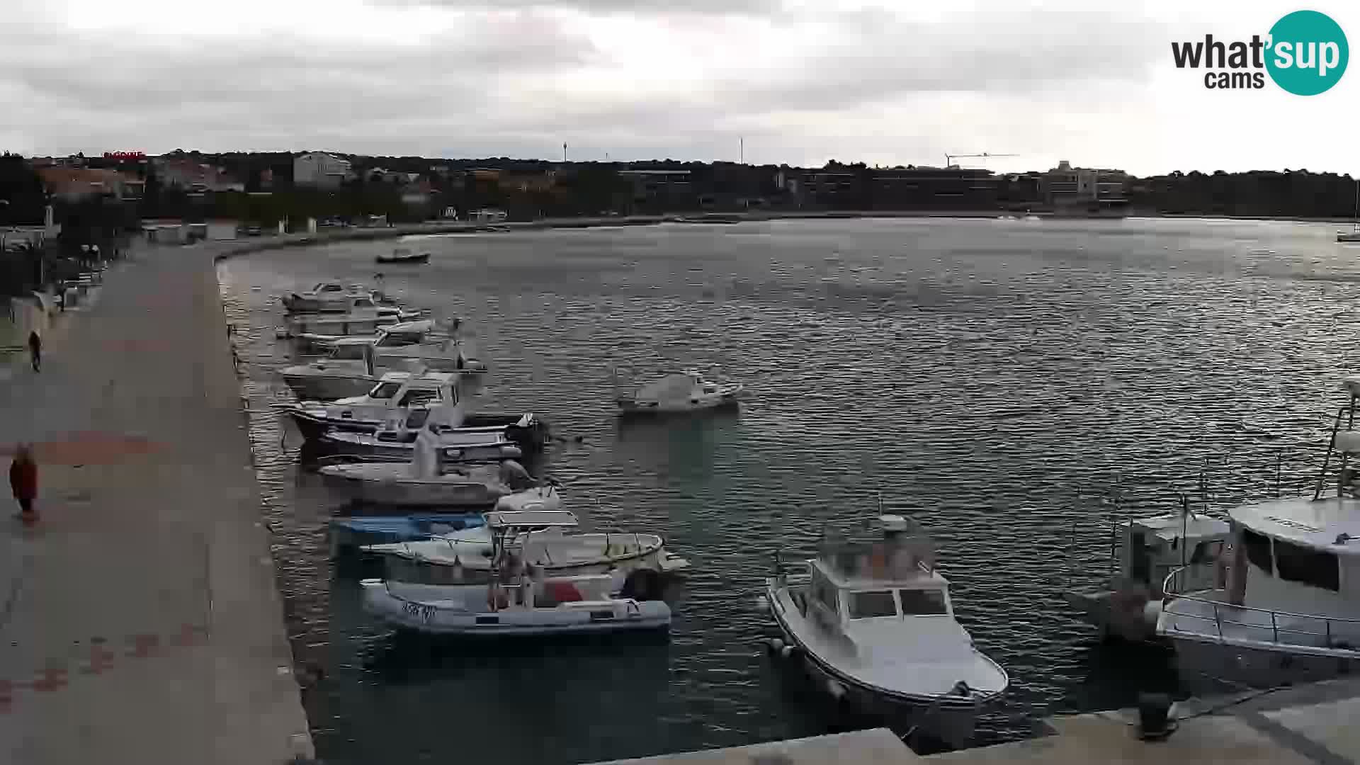 Webcam Novalja seaside promenade