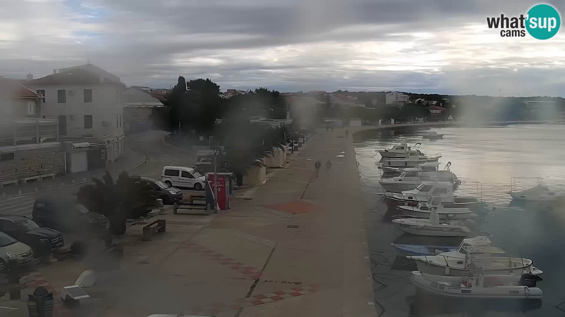 Webcam Novalja seaside promenade
