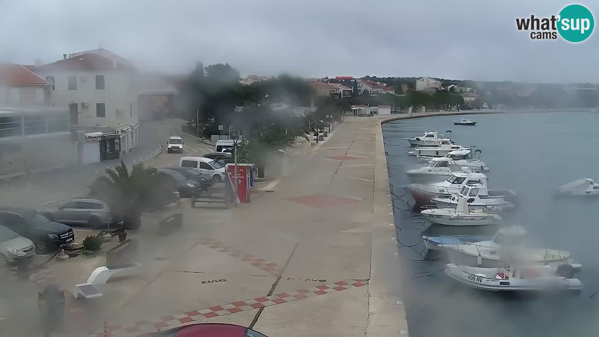 Web kamera Novalja promenada