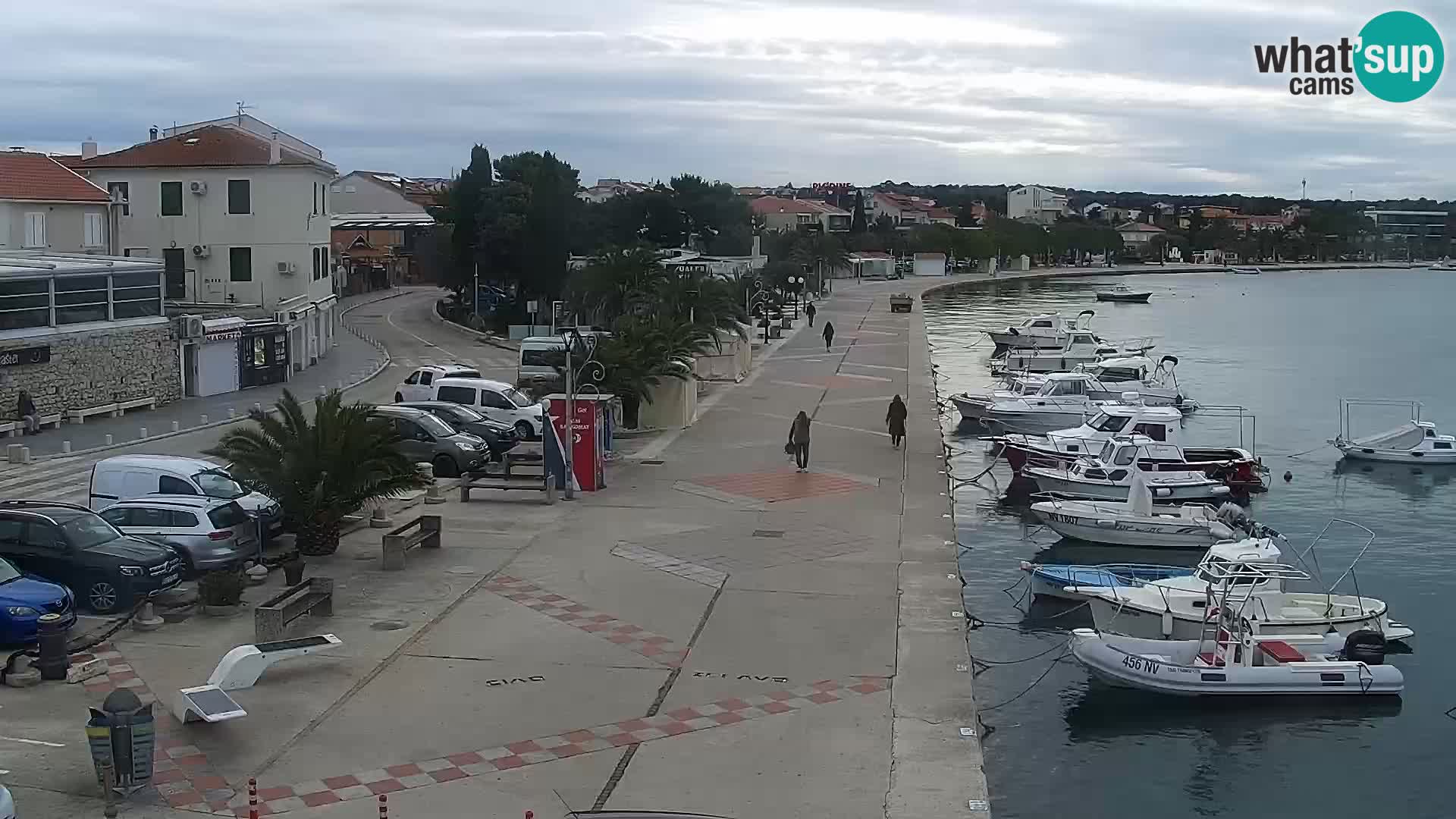 Novalja Livecam promenade
