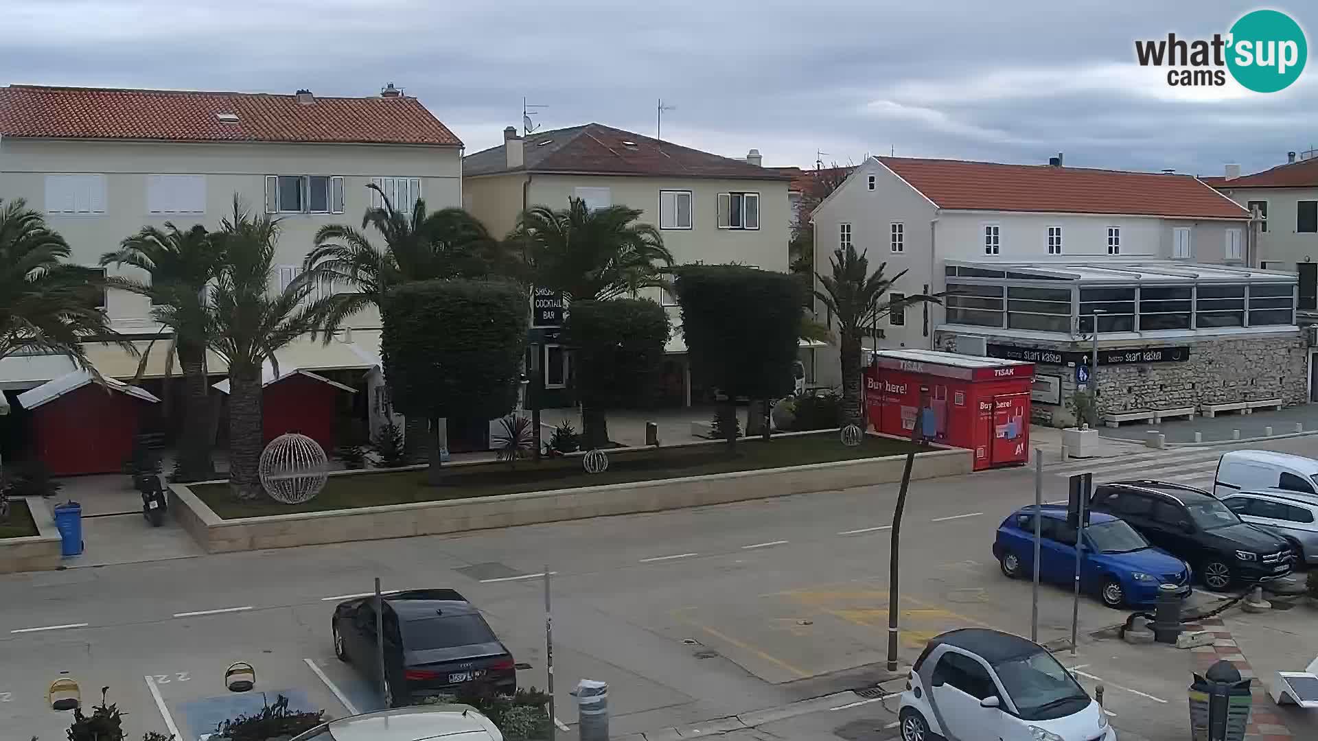 Webcam Novalja seaside promenade