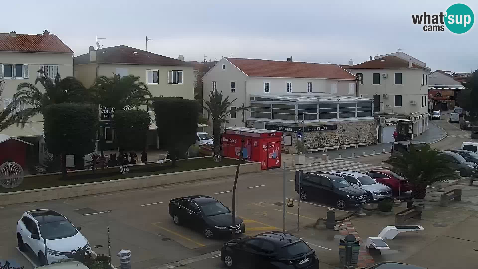 Webcam Novalja seaside promenade