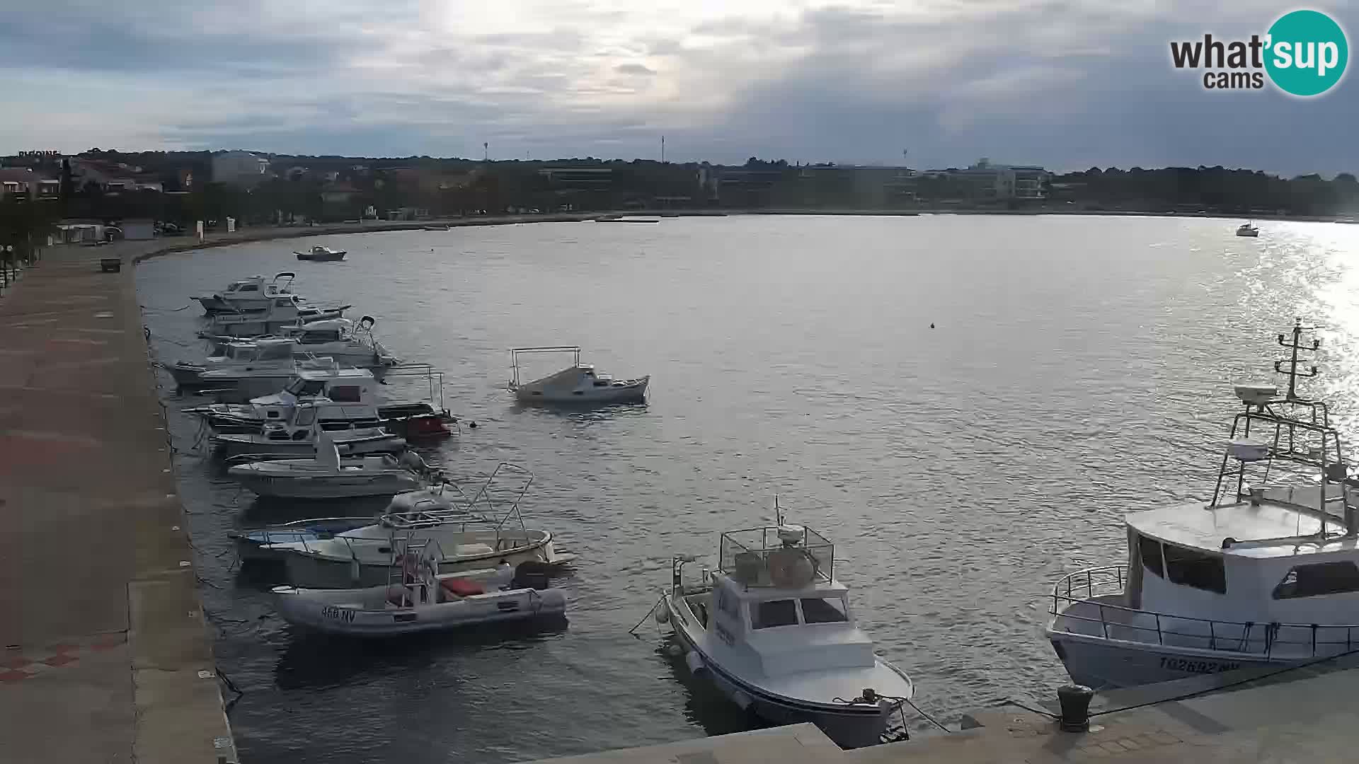 Webcam Novalja seaside promenade