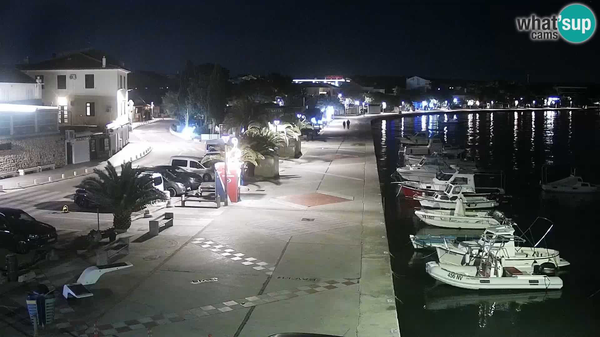 Web kamera Novalja promenada