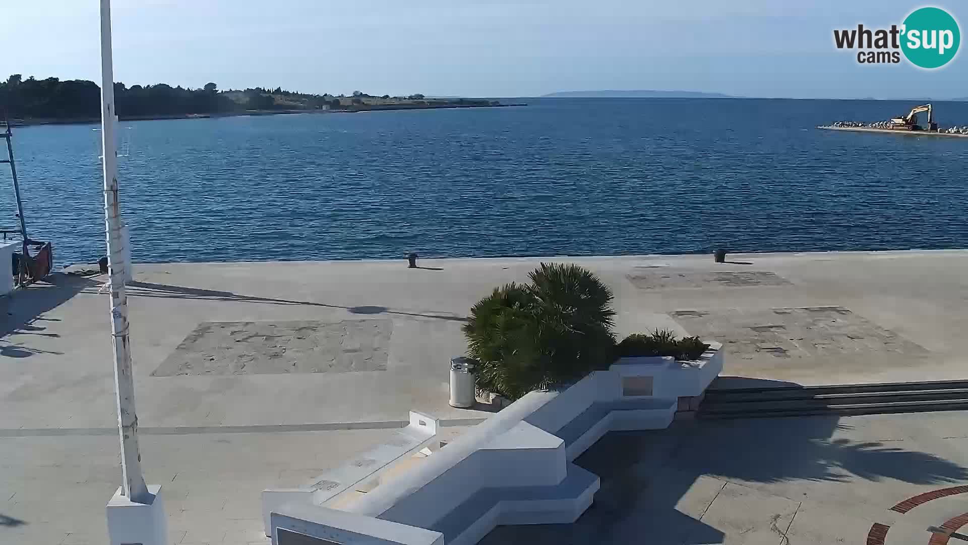 Novalja spletna kamera promenada