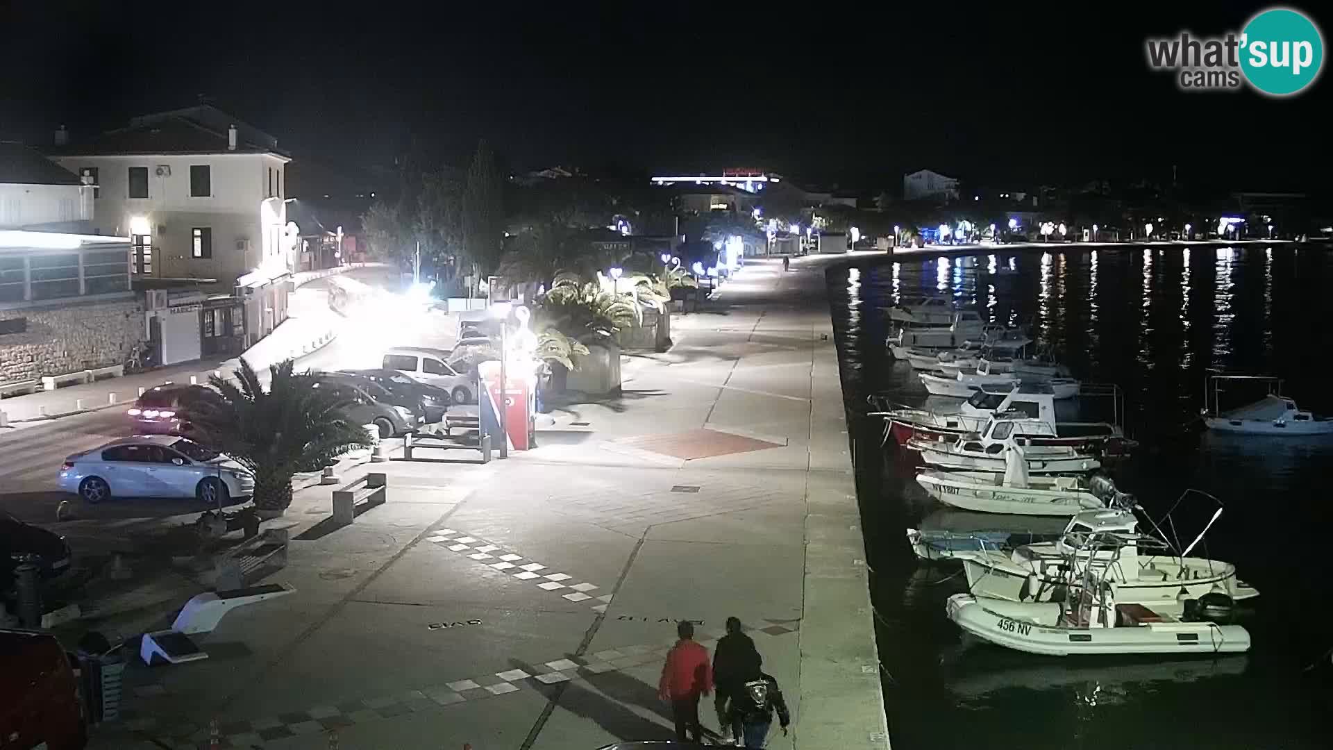 Web kamera Novalja promenada