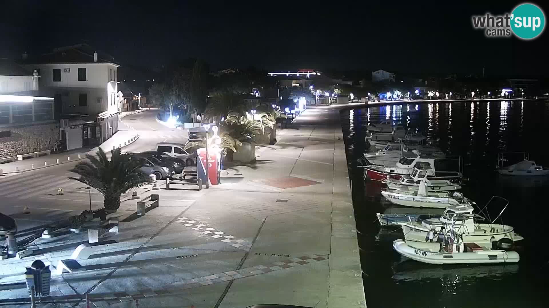 Novalja spletna kamera promenada