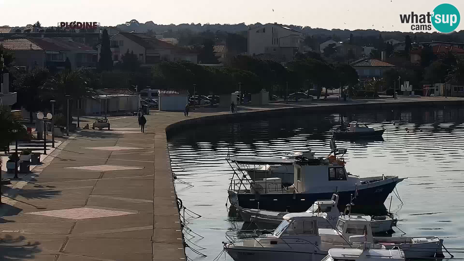 Webcam Novalja seaside promenade