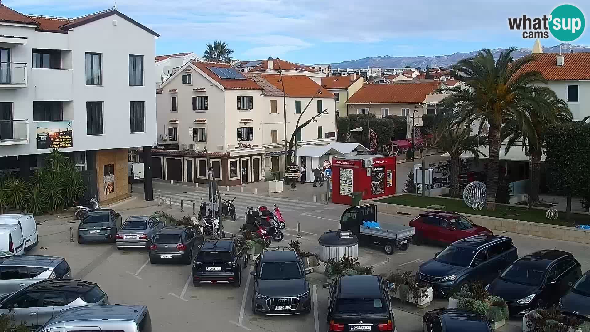 Novalja Livecam promenade