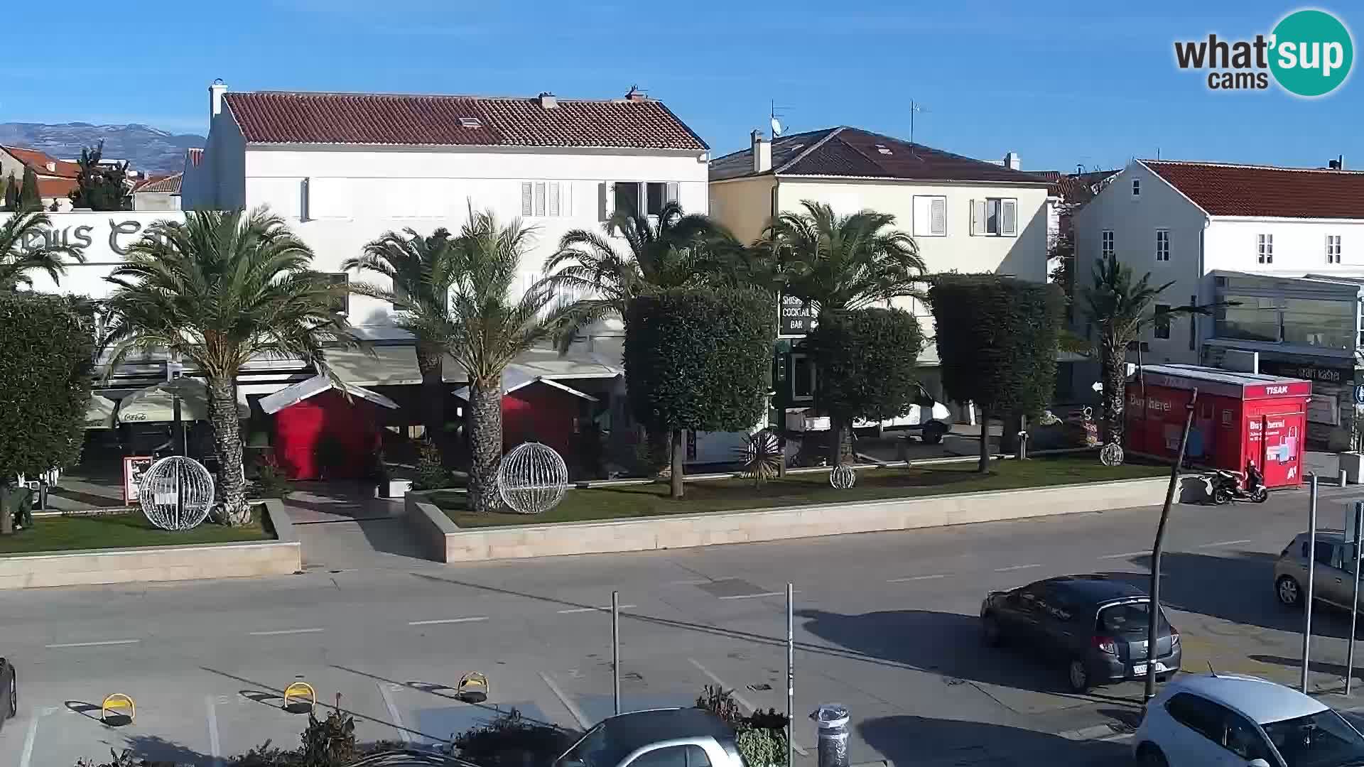 Webcam Novalja seaside promenade