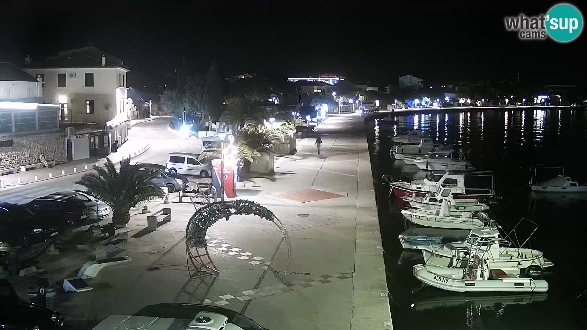 Web kamera Novalja promenada