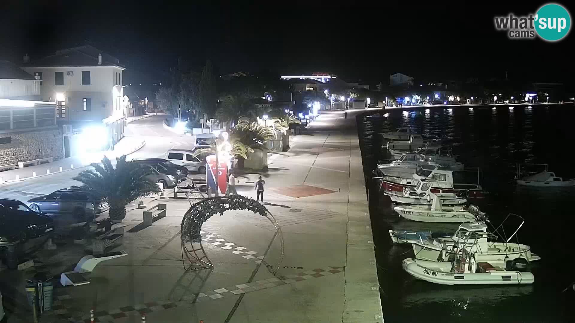 Web kamera Novalja promenada