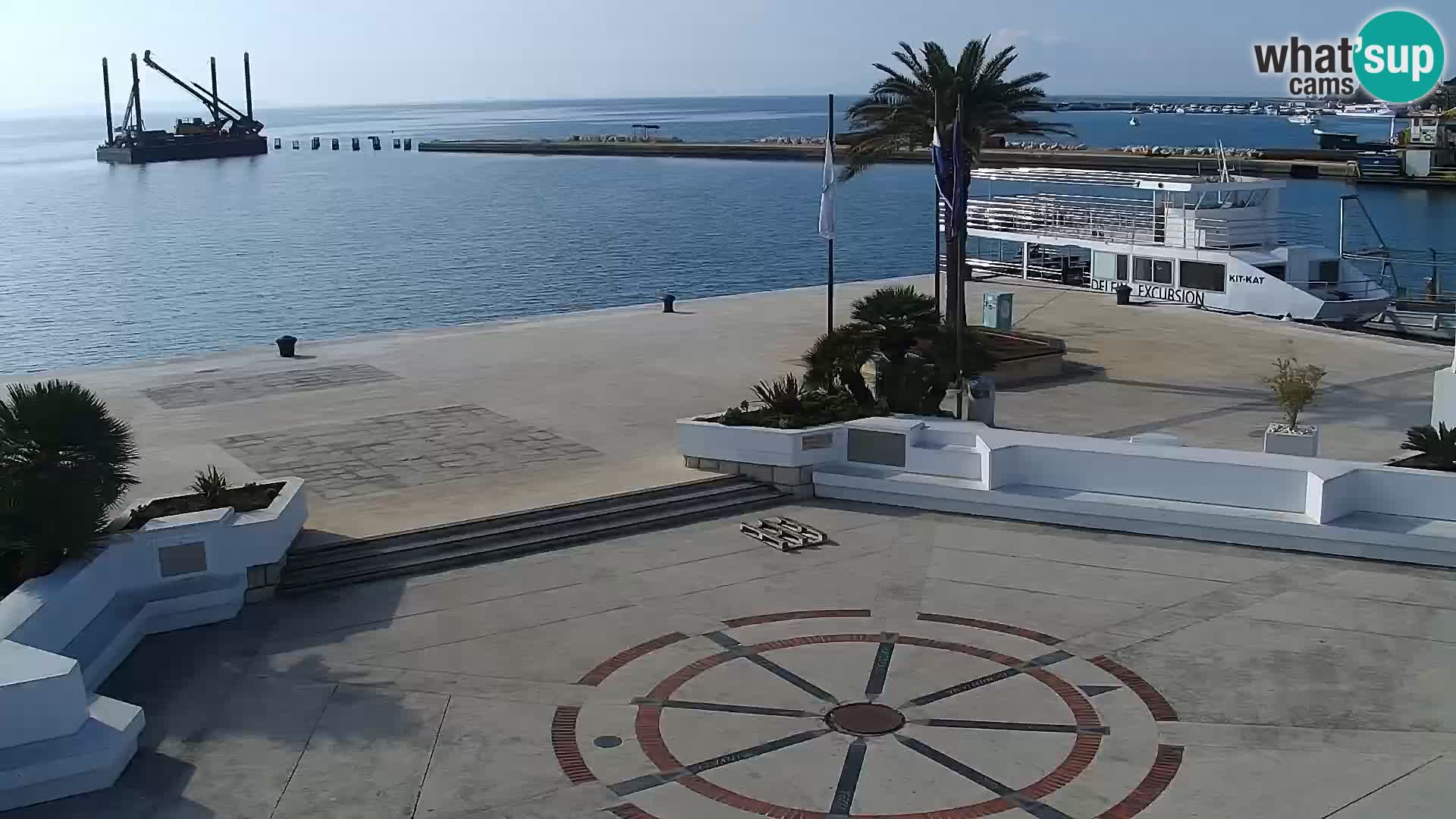 Webcam Novalja seaside promenade
