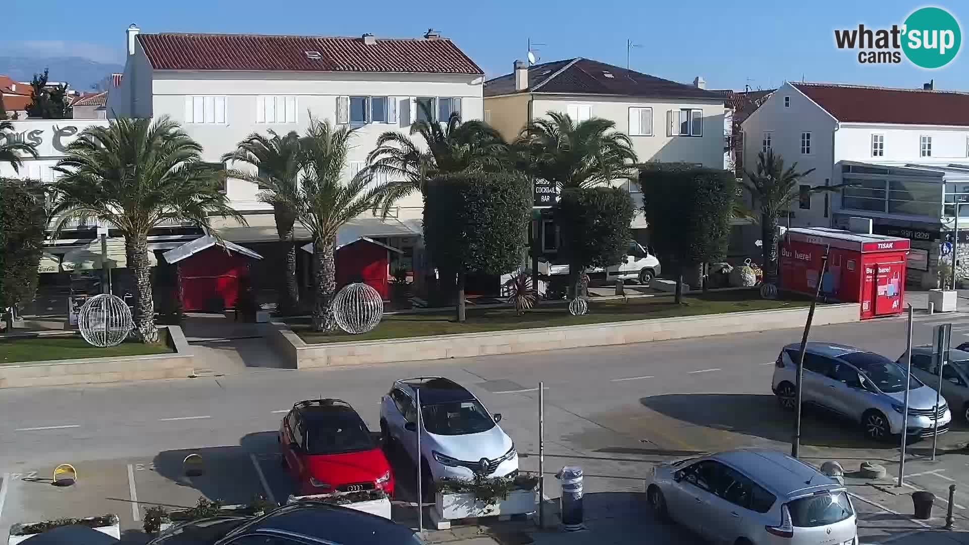 Novalja spletna kamera promenada