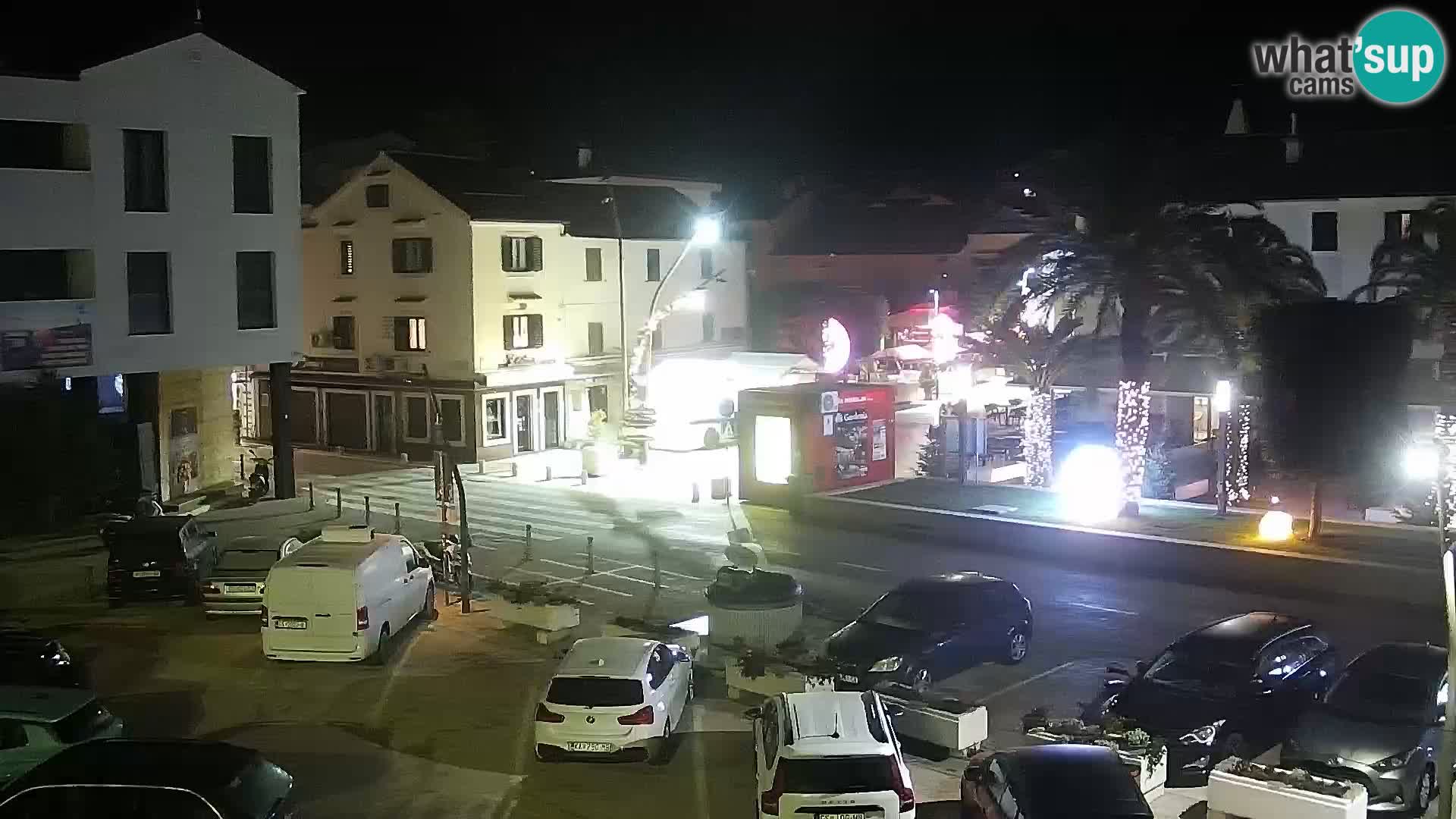 Novalja spletna kamera promenada