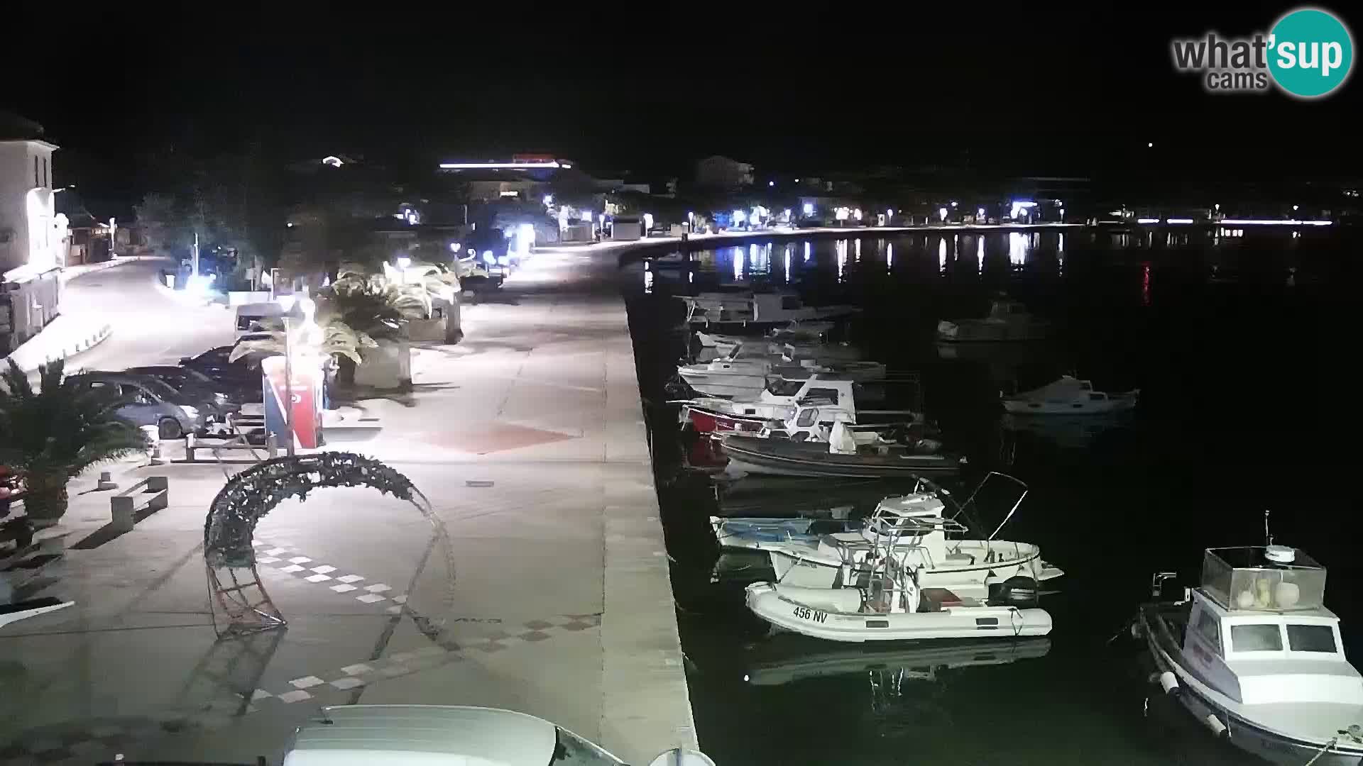 Webcam Novalja seaside promenade