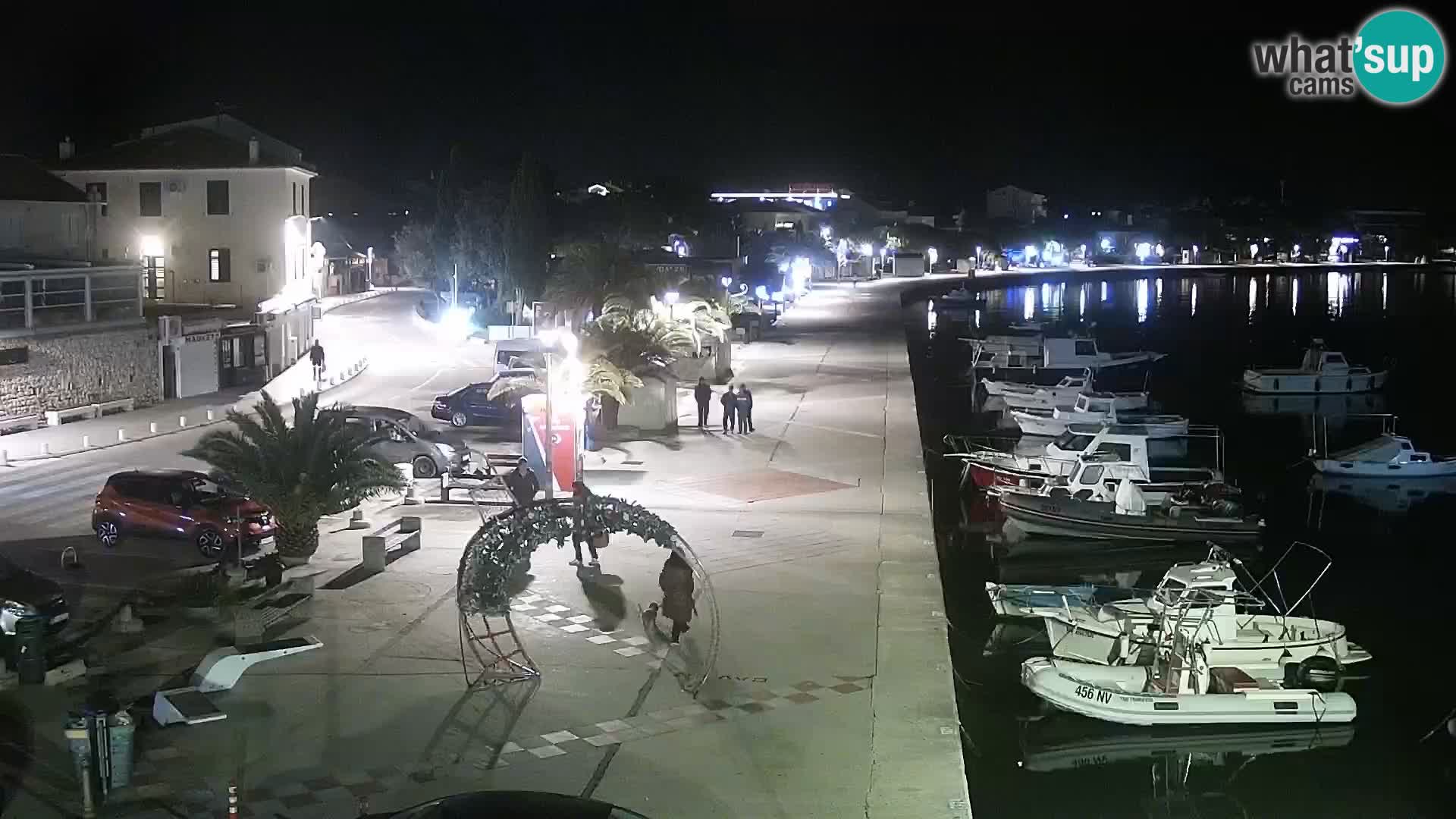 Webcam Novalja seaside promenade