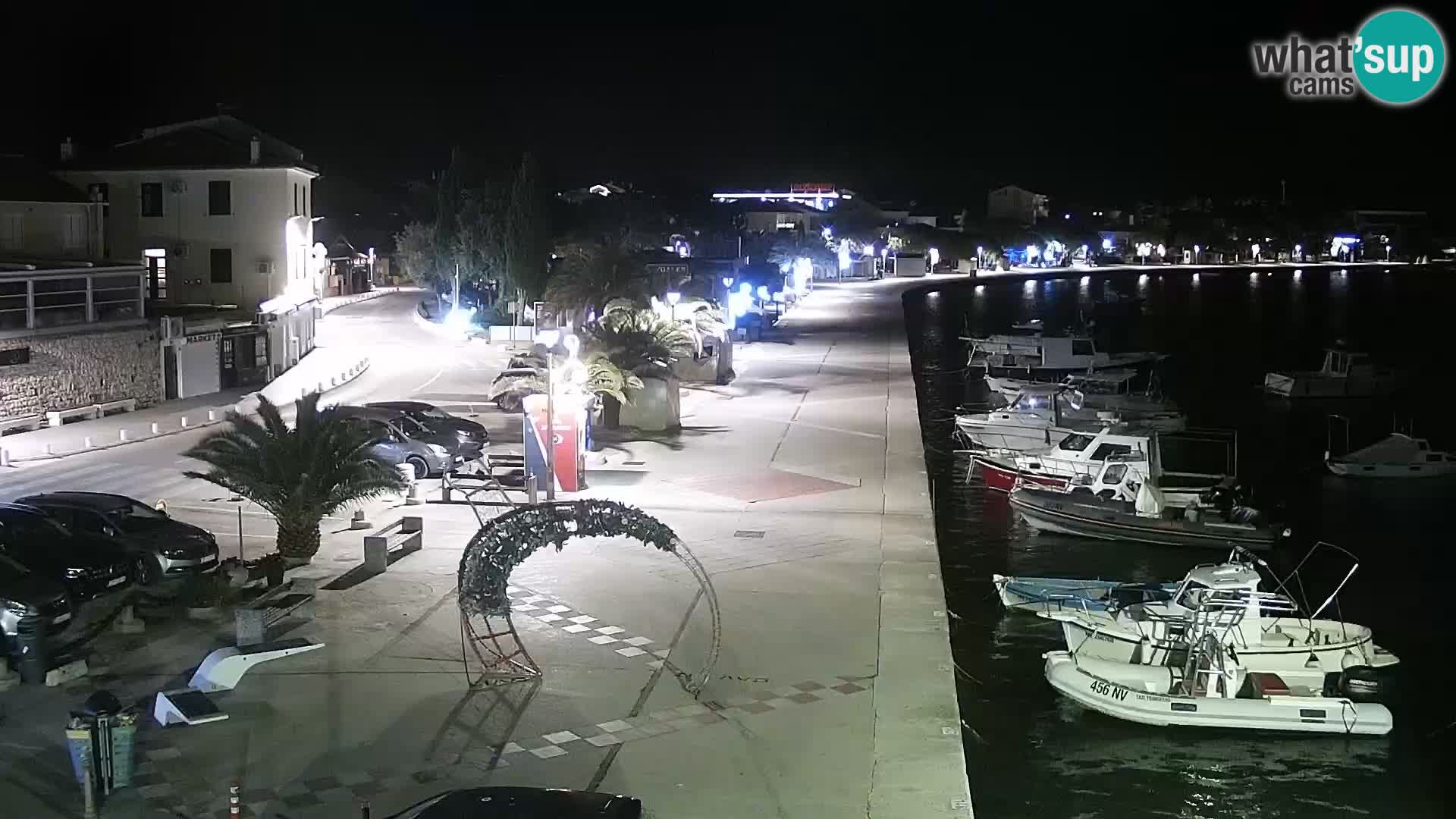 Web kamera Novalja promenada