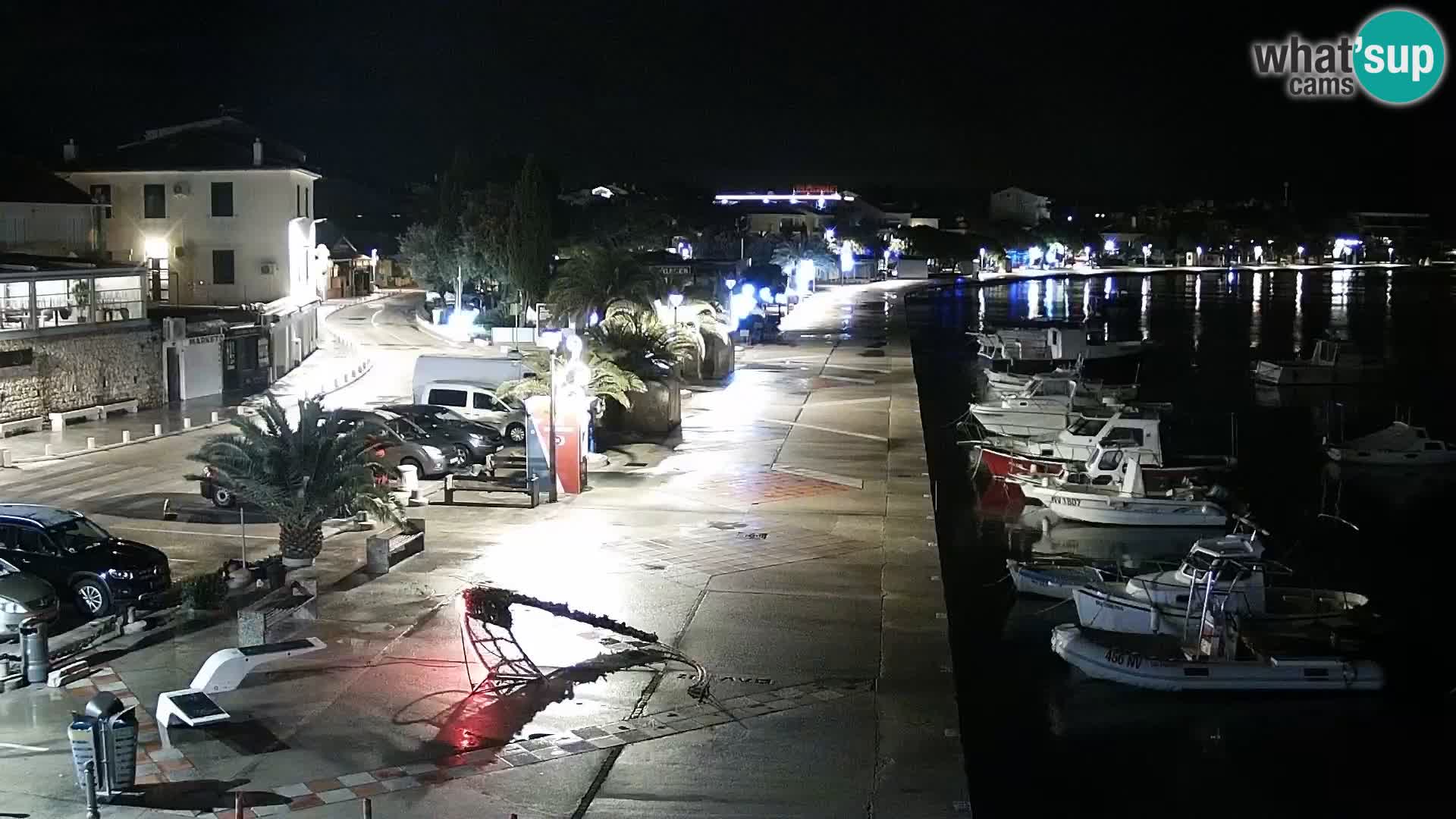 Novalja spletna kamera promenada