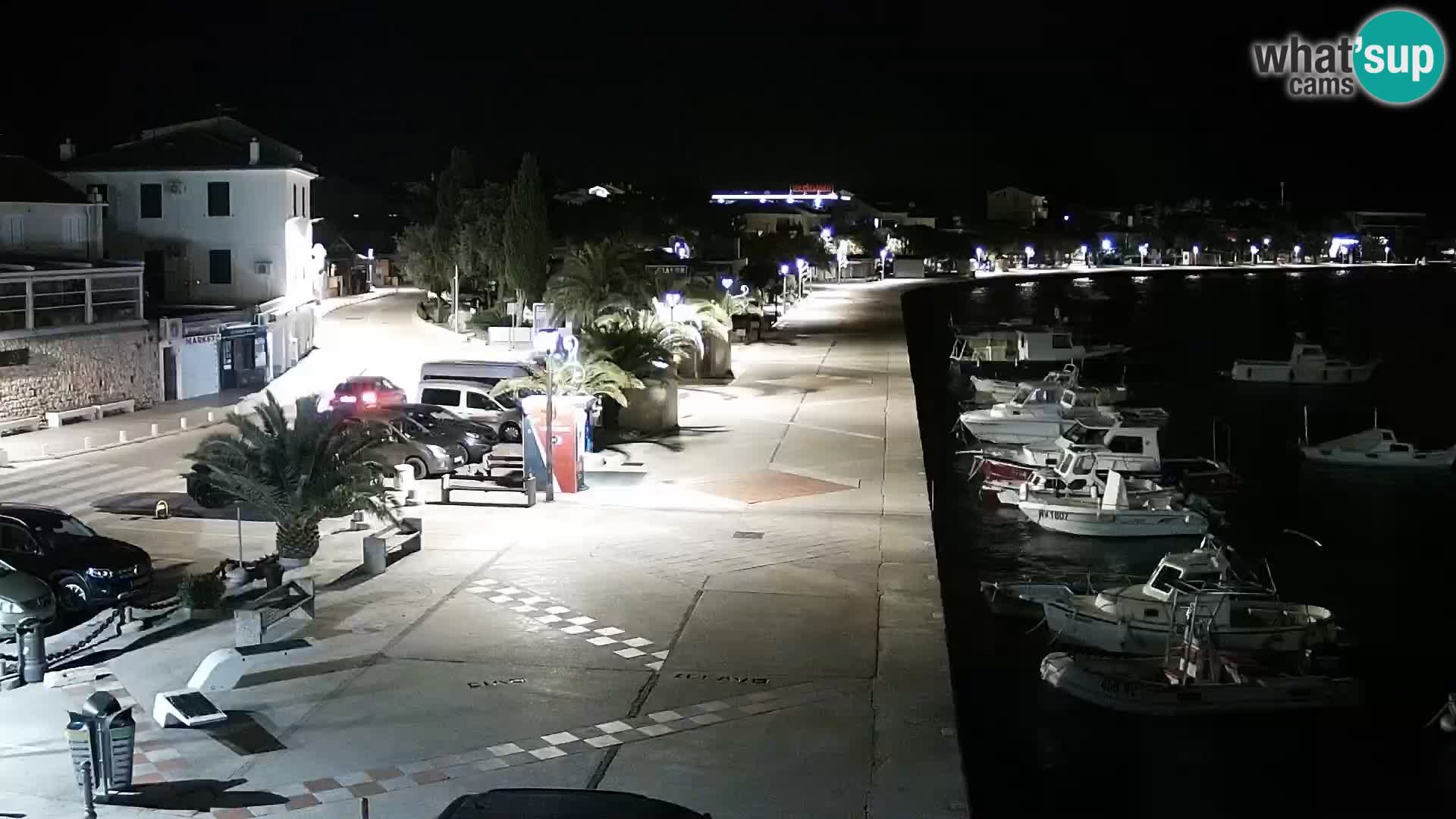 Web kamera Novalja promenada