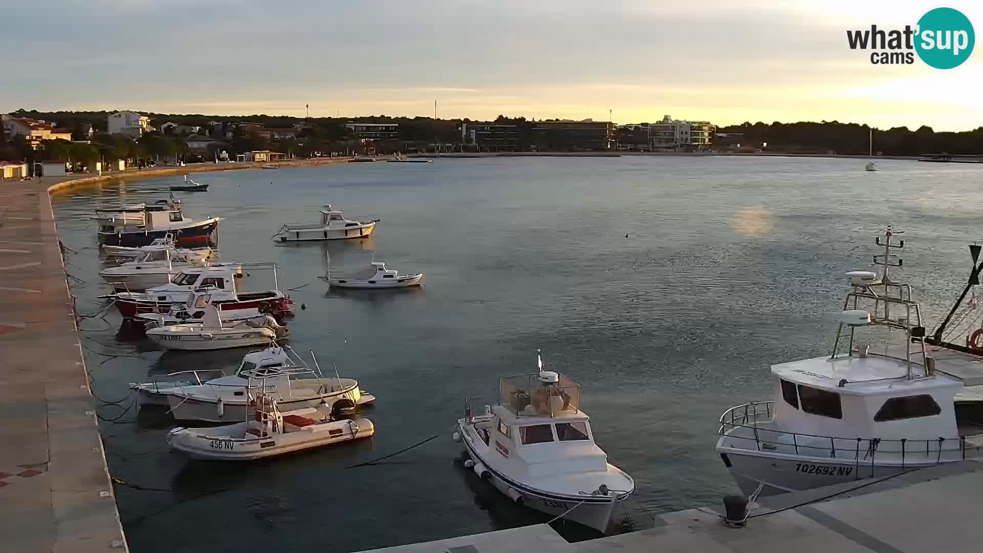 Web kamera Novalja promenada