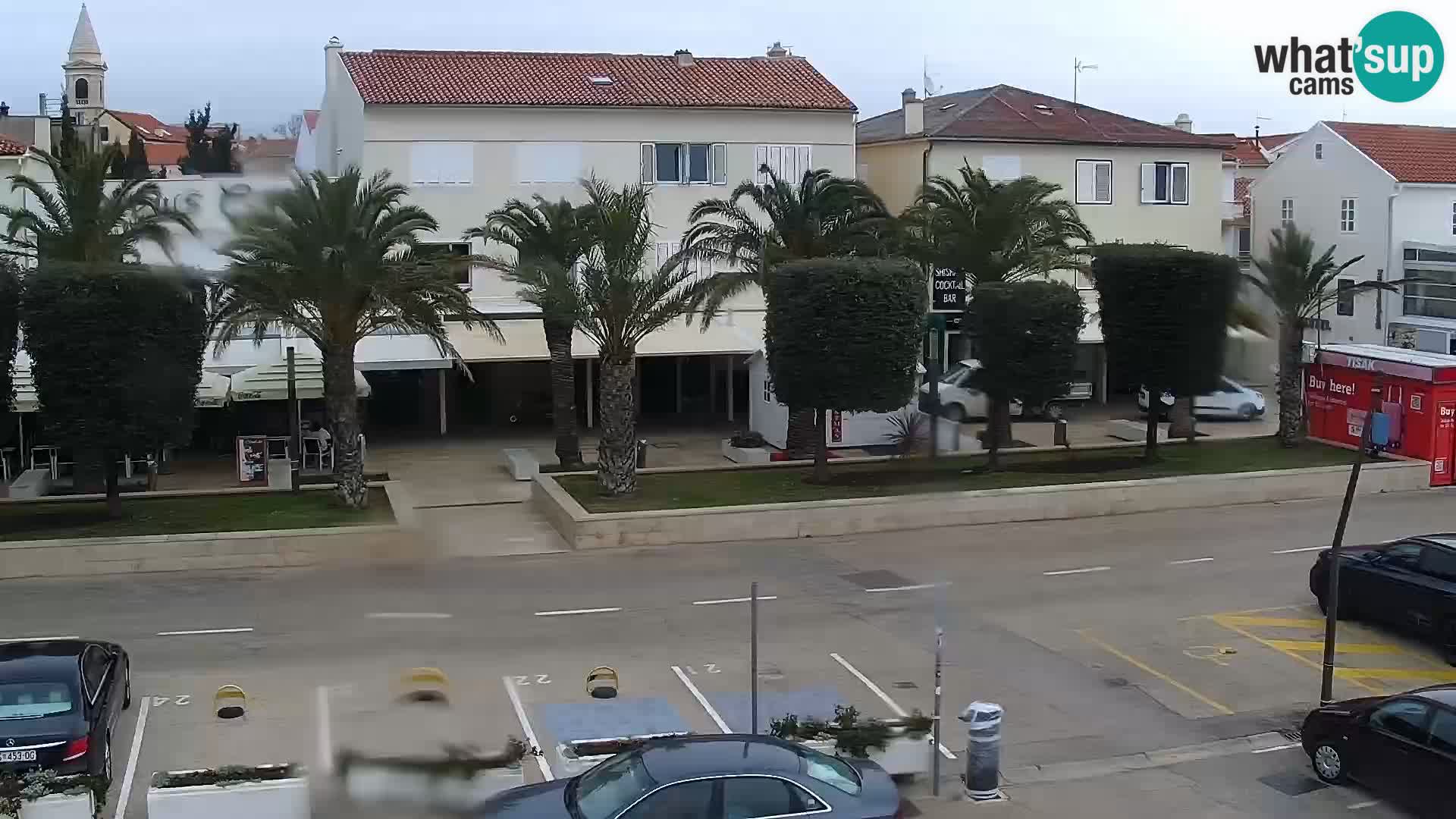 Novalja spletna kamera promenada