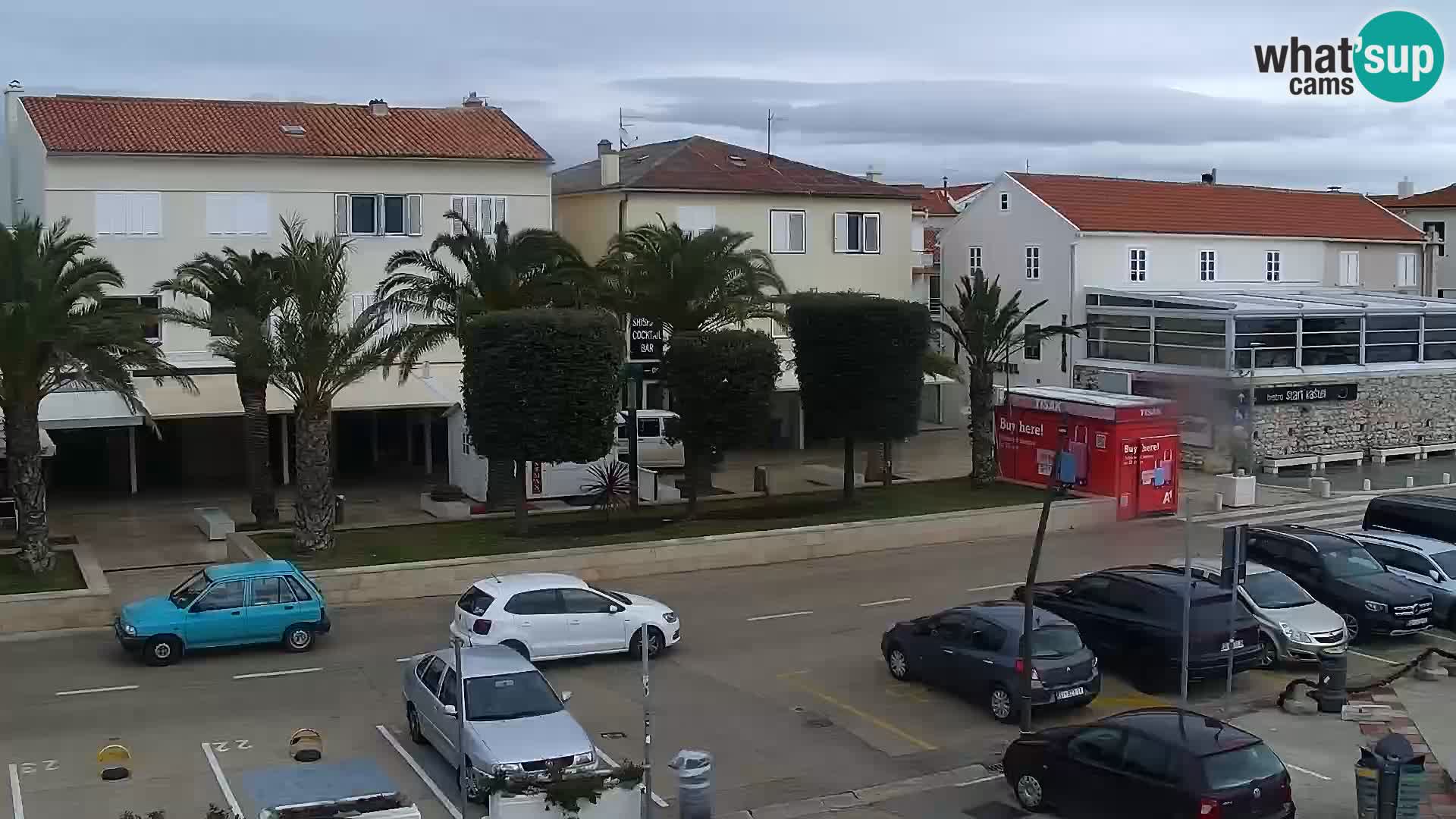 Novalja spletna kamera promenada