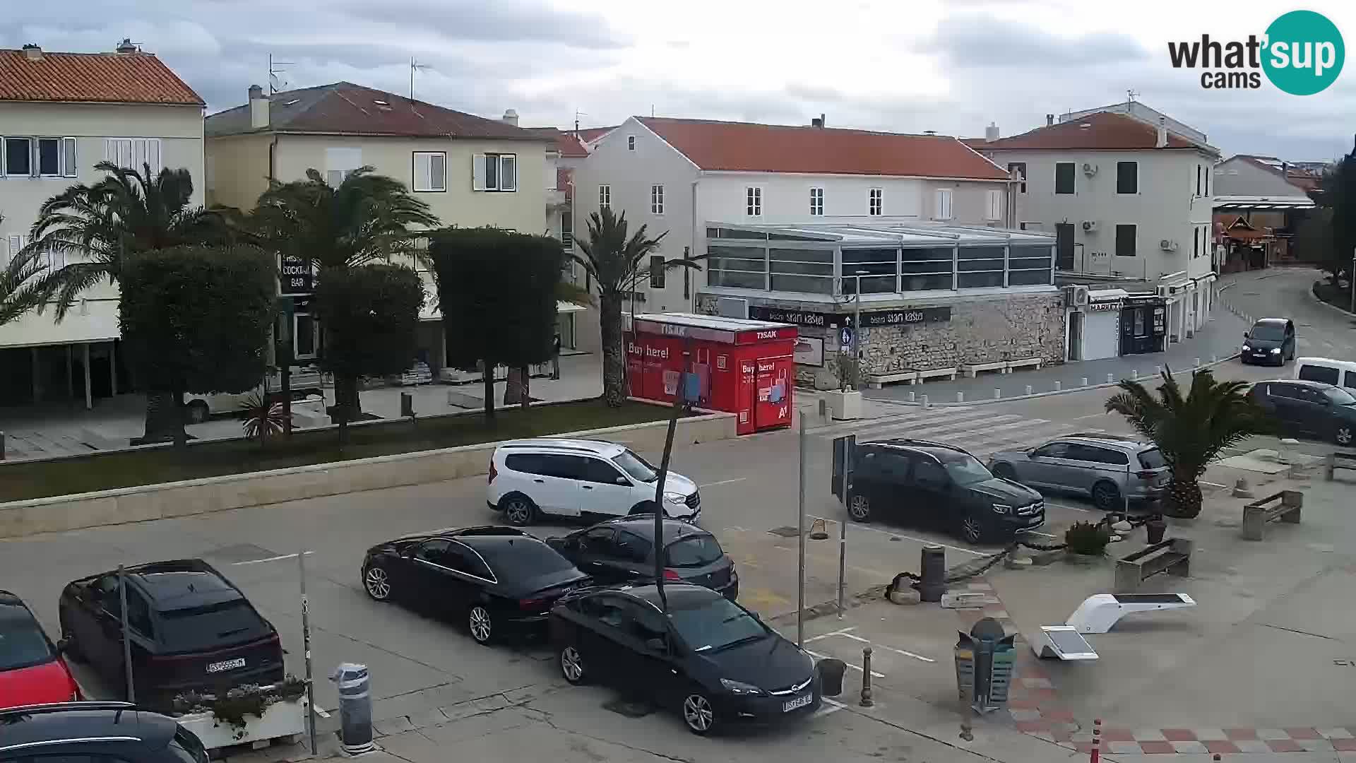 Novalja spletna kamera promenada