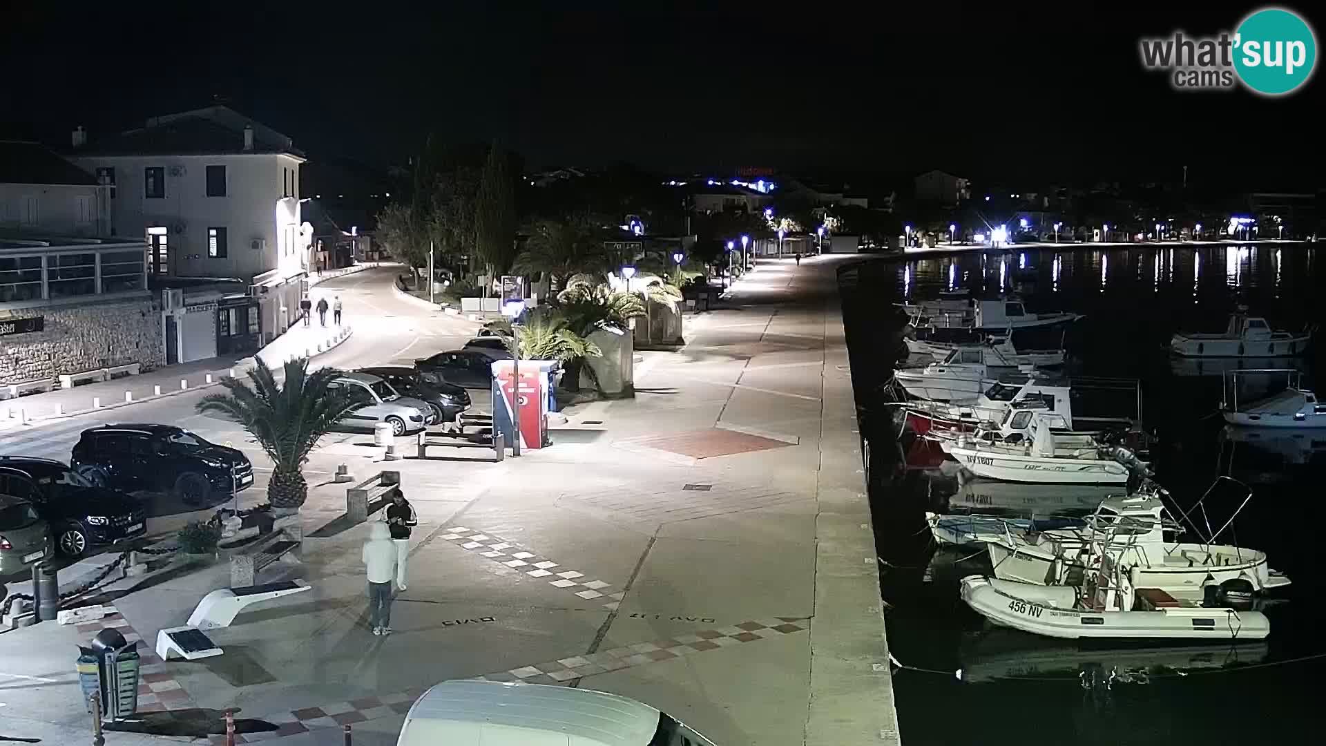 Web kamera Novalja promenada