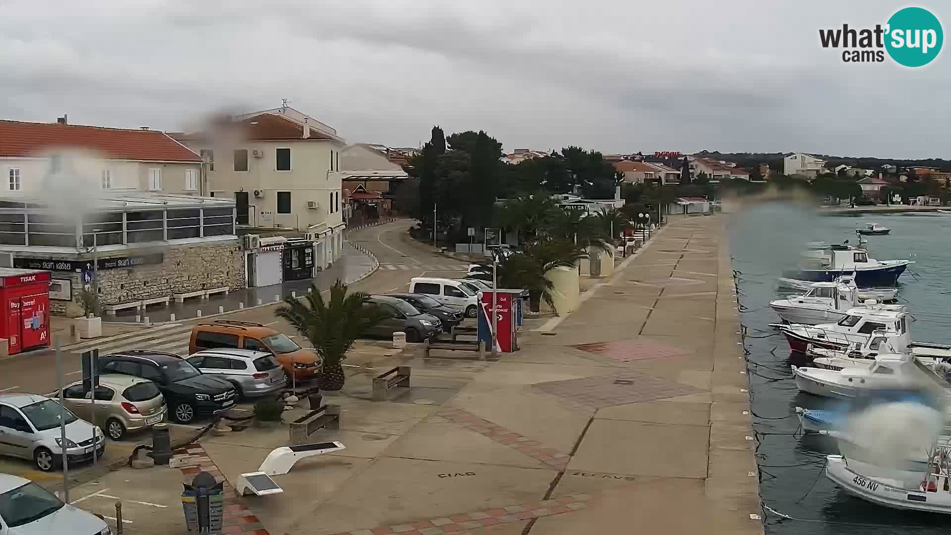 Webcam Novalja seaside promenade