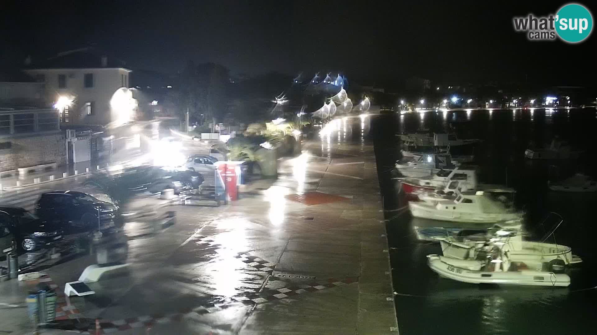 Webcam Novalja seaside promenade