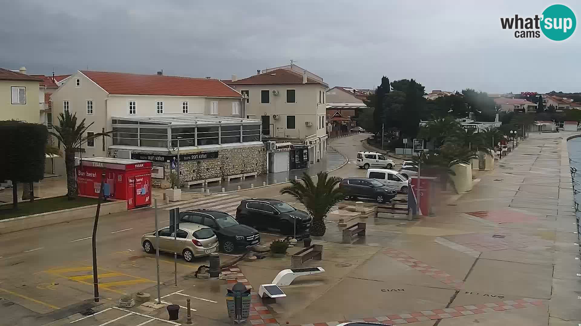 Novalja spletna kamera promenada