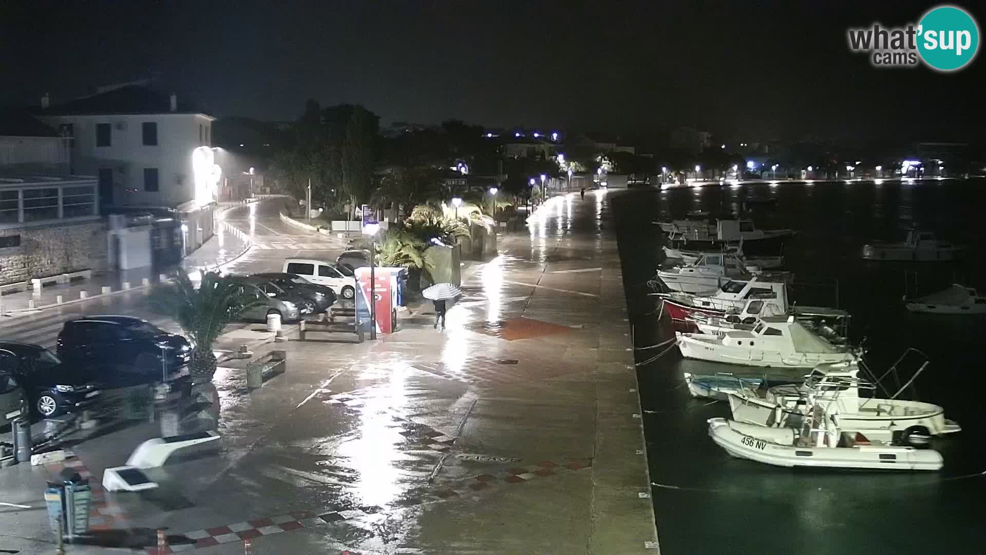 Novalja spletna kamera promenada