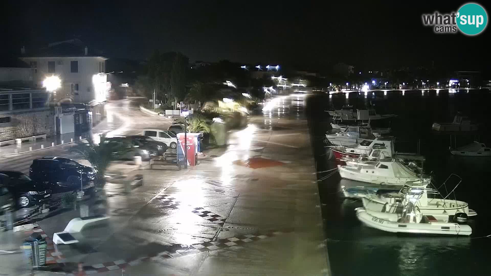 Novalja spletna kamera promenada