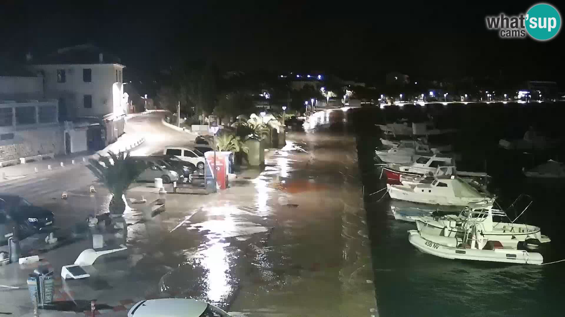 Novalja spletna kamera promenada