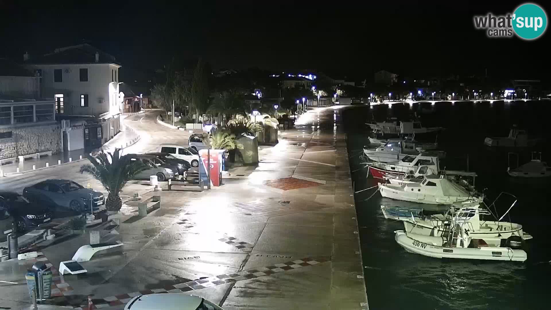 Novalja spletna kamera promenada