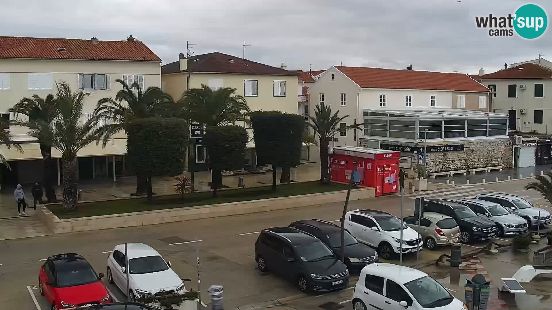 Novalja spletna kamera promenada