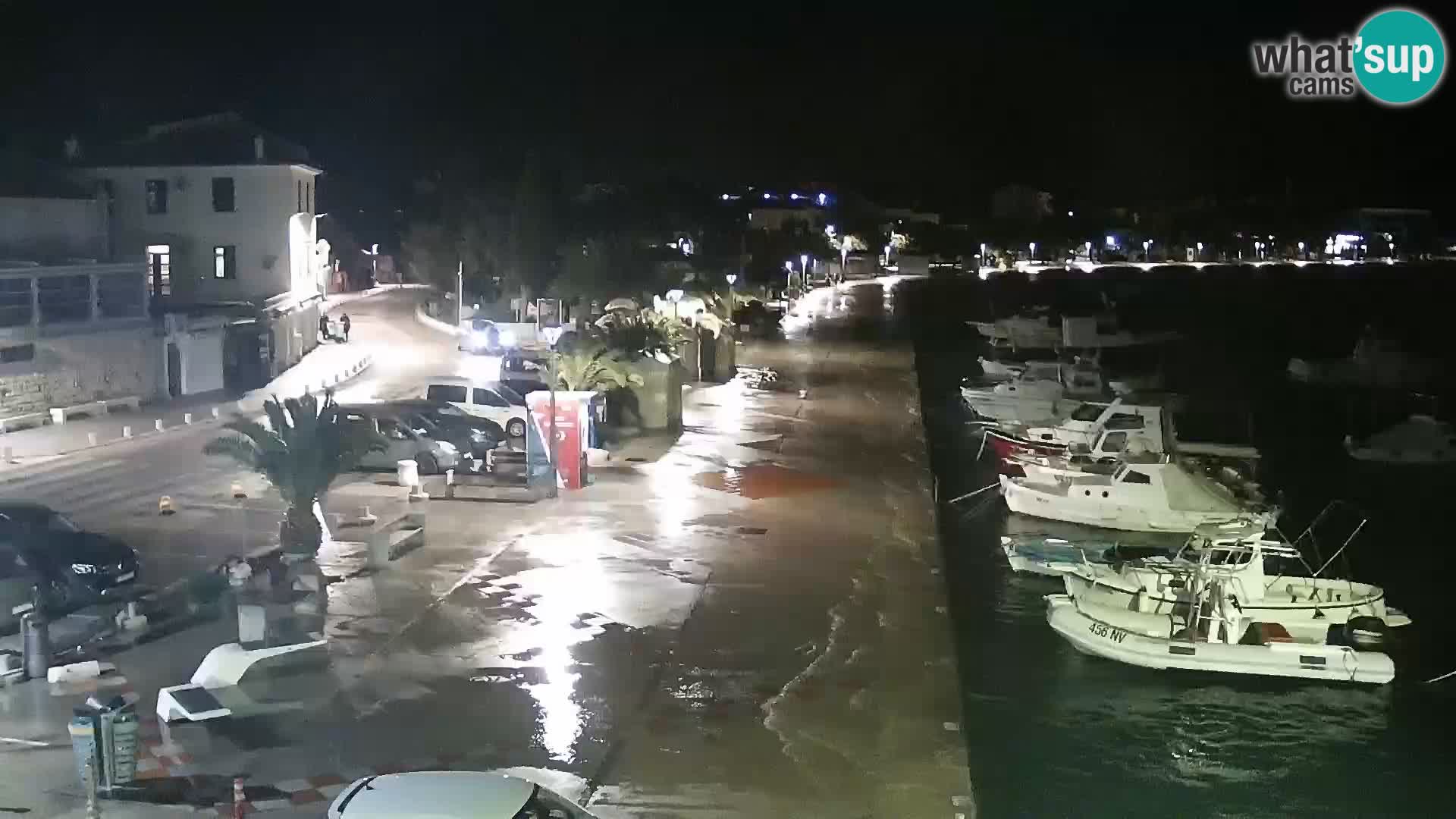 Web kamera Novalja promenada