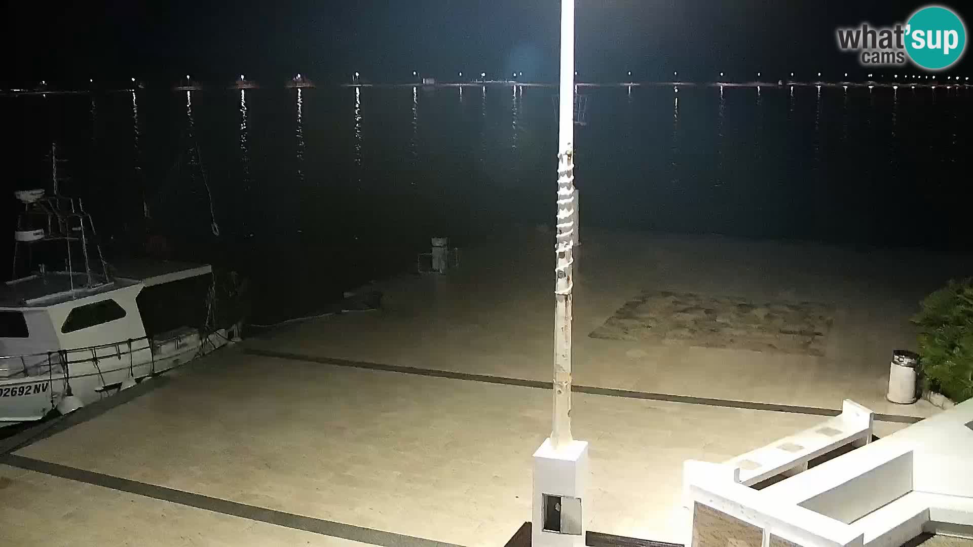 Webcam Novalja seaside promenade