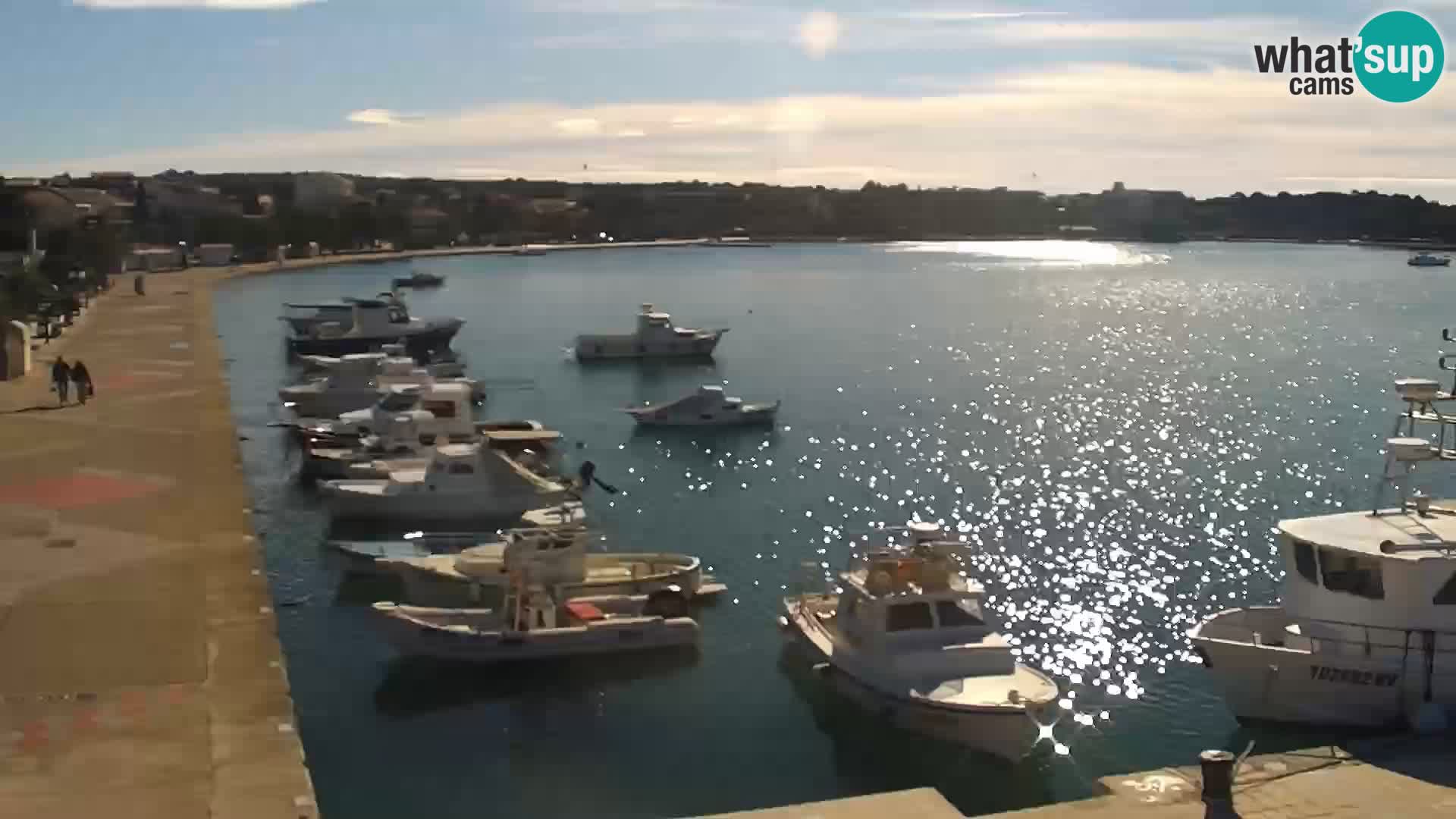Webcam Novalja seaside promenade