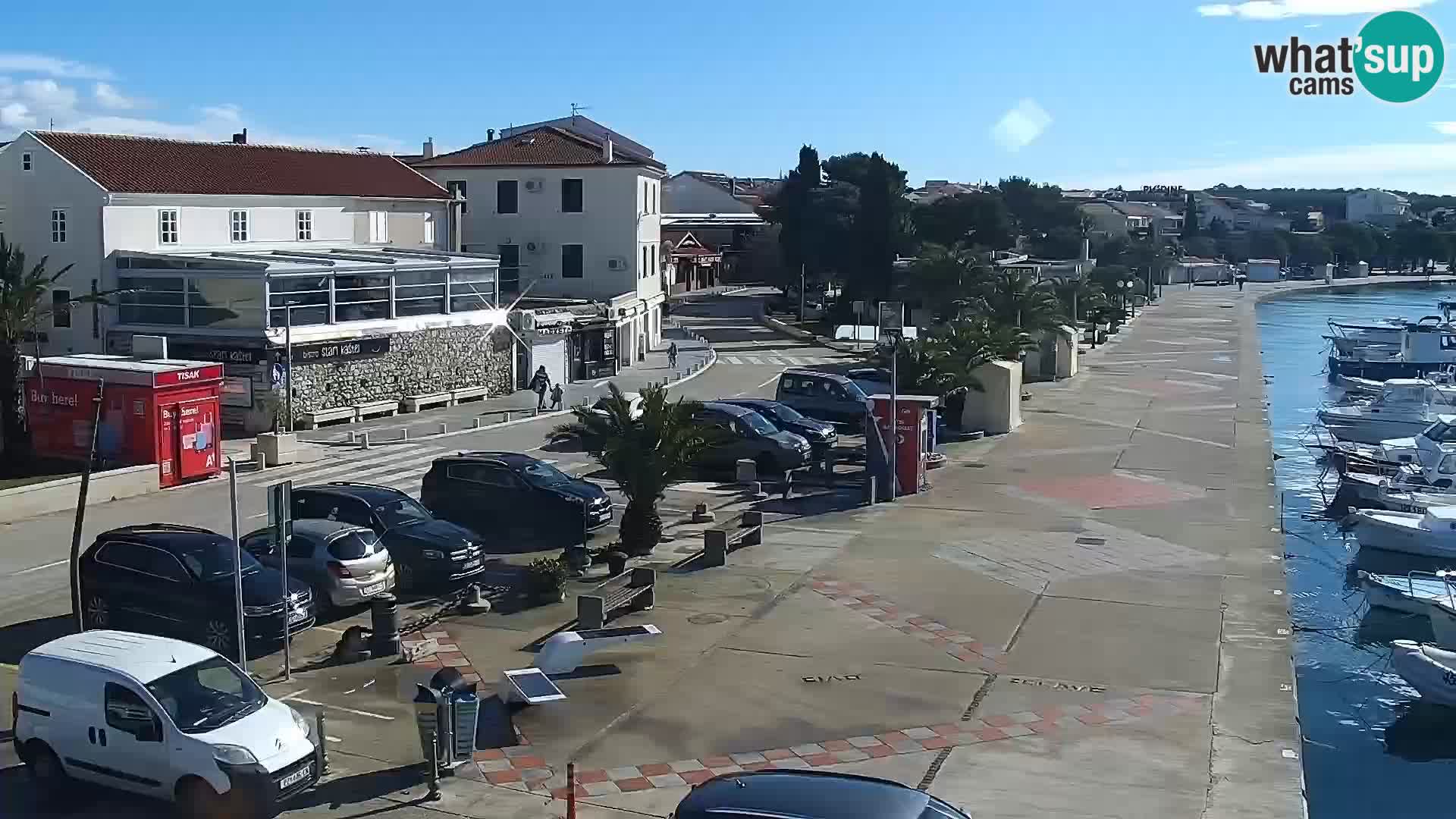 Web kamera Novalja promenada