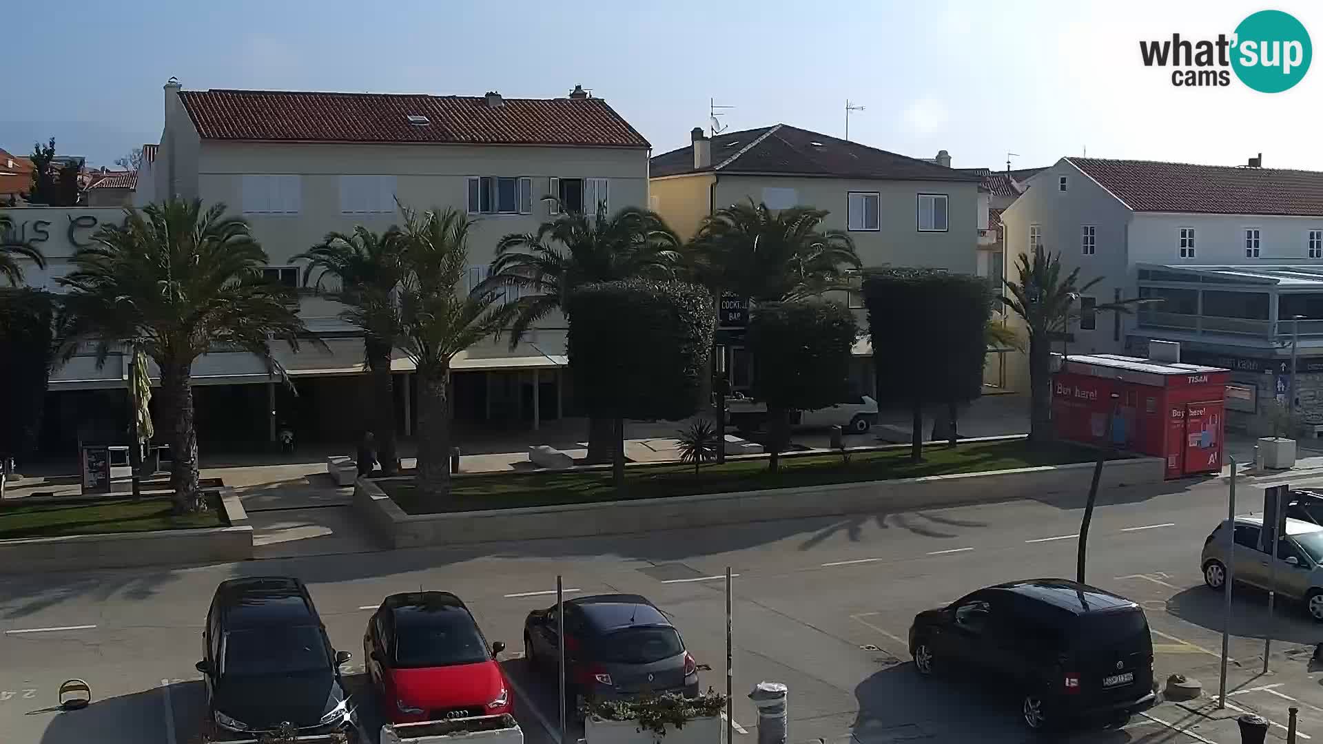 Webcam Novalja seaside promenade