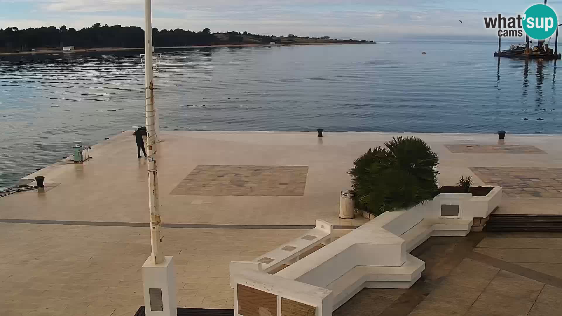 Novalja spletna kamera promenada