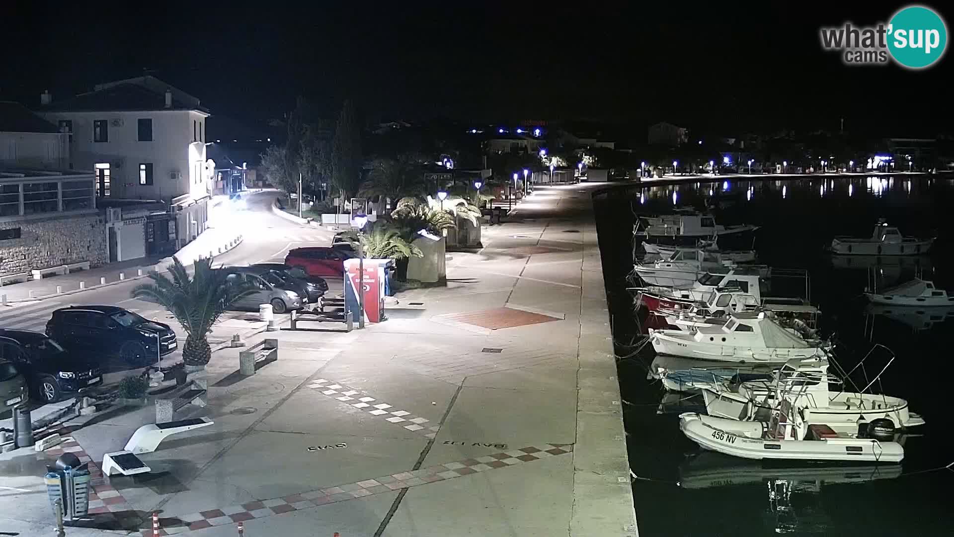 Web kamera Novalja promenada