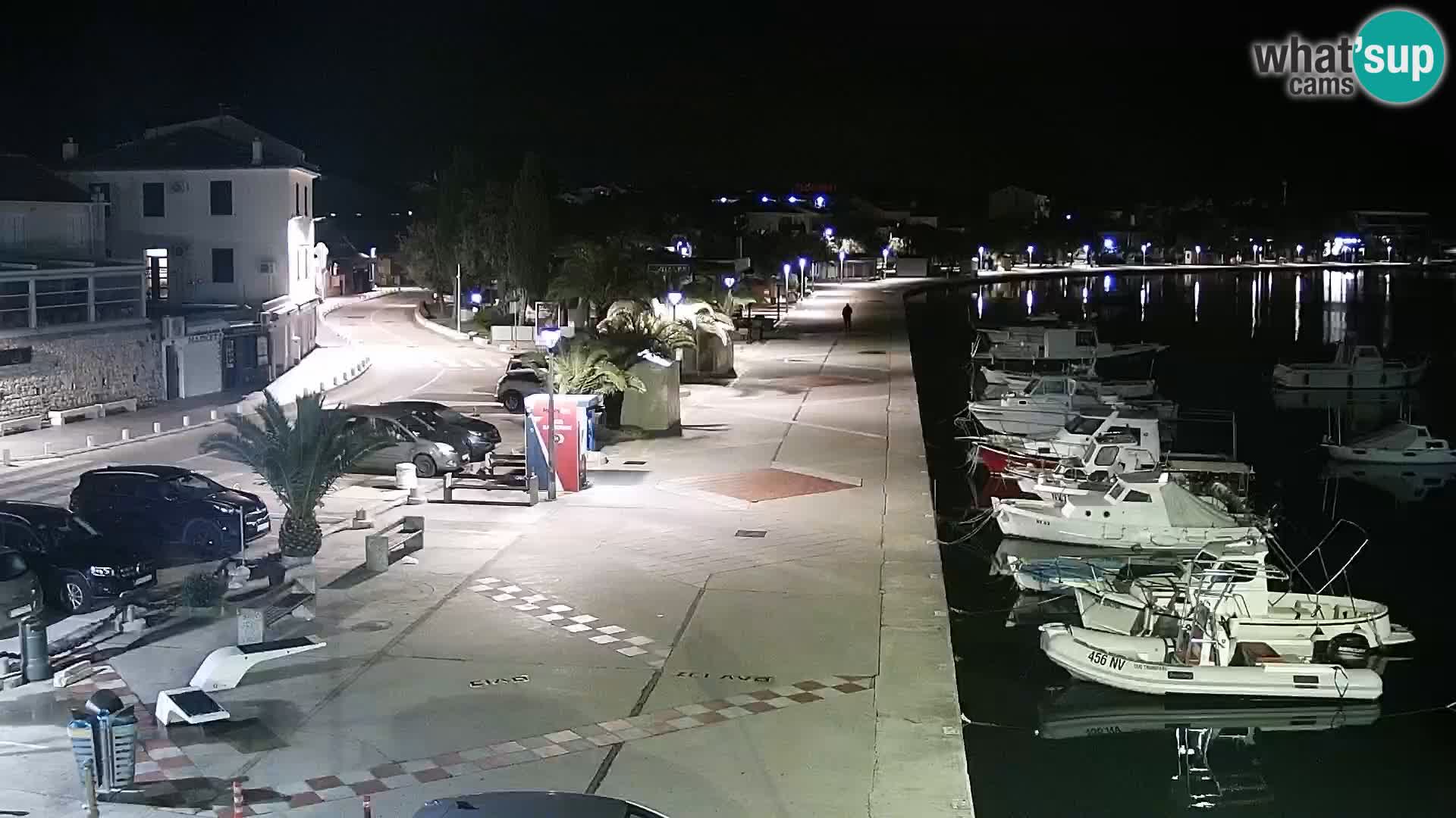 Novalja spletna kamera promenada