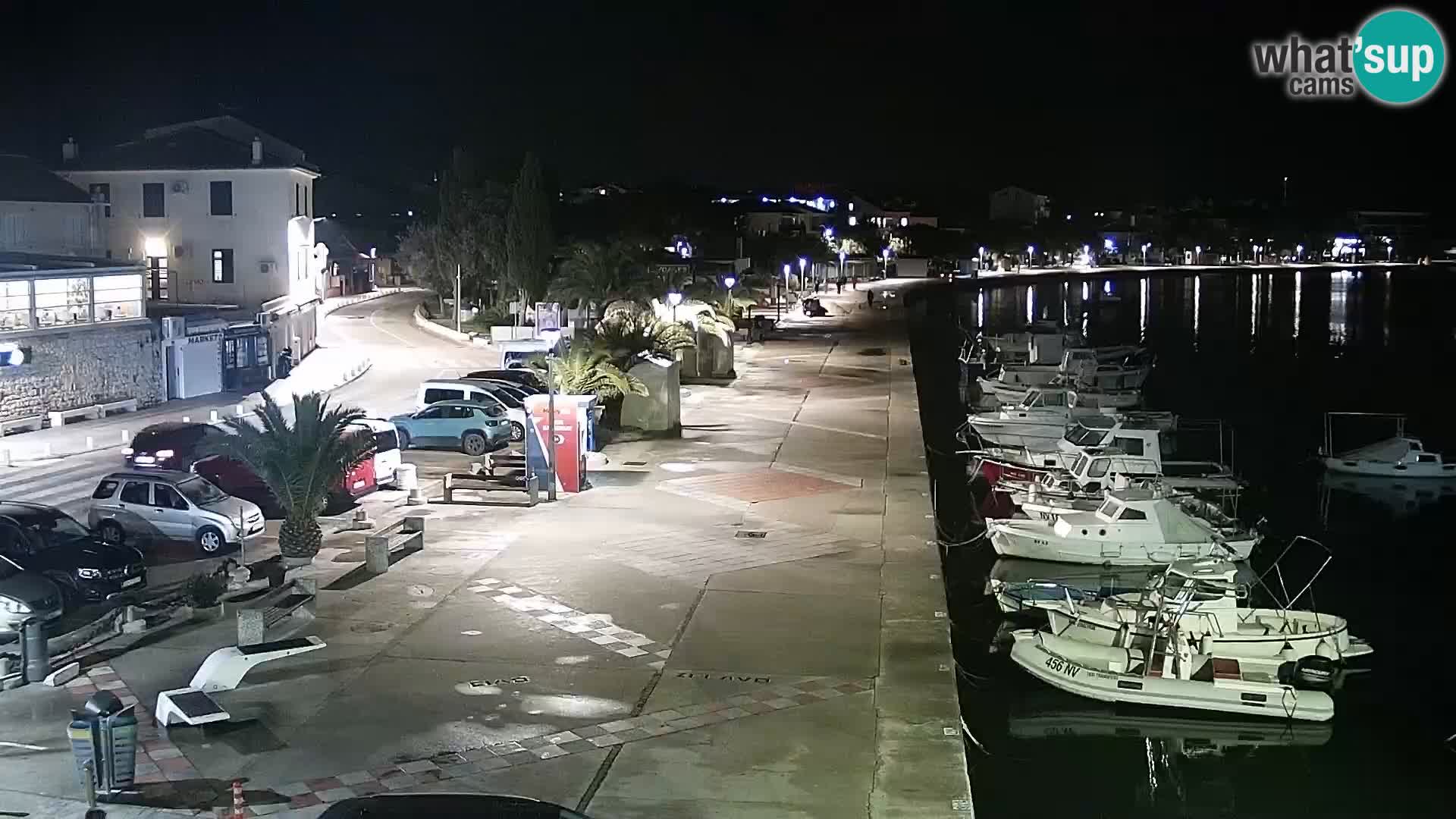 Novalja spletna kamera promenada