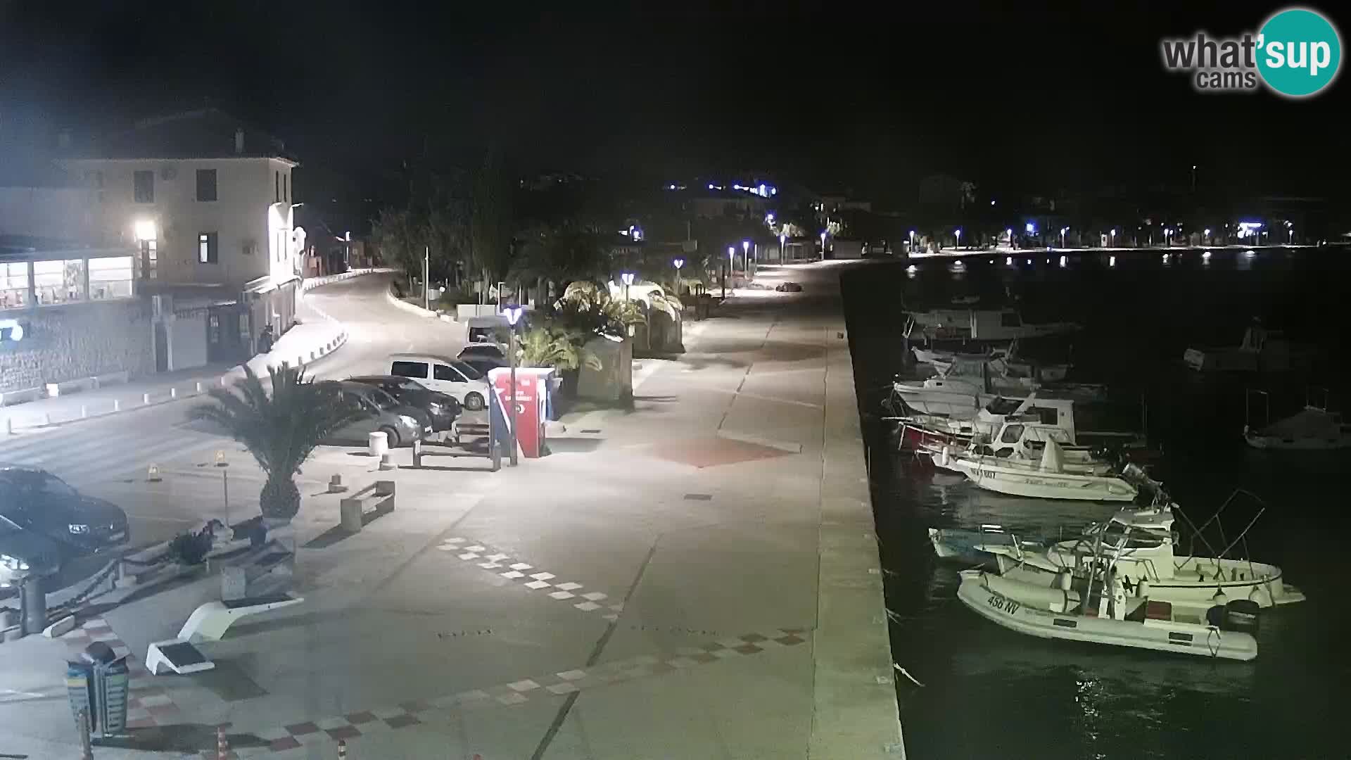 Web kamera Novalja promenada